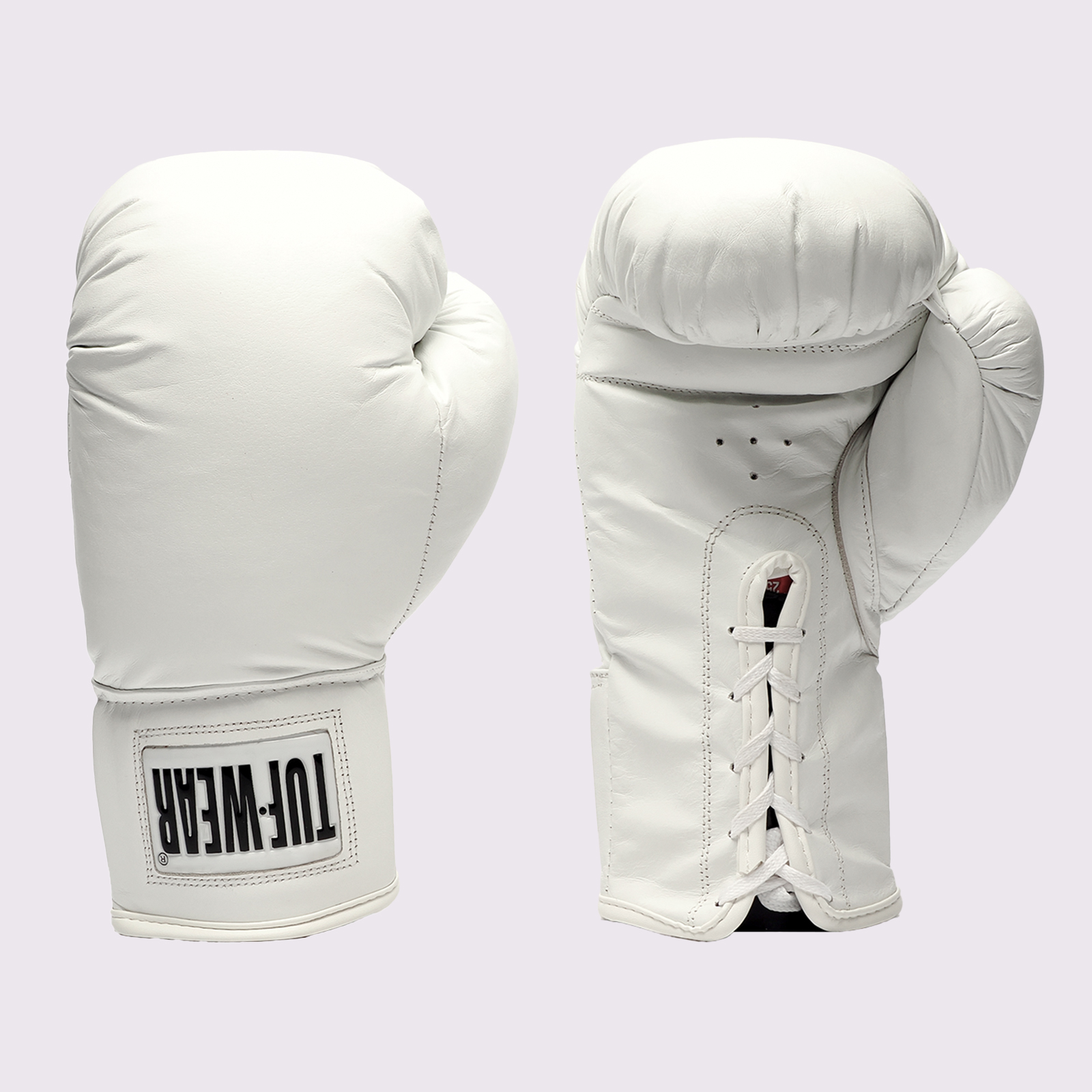 Tuf Wear Leather Autograph Gloves - TW10090-WHITE