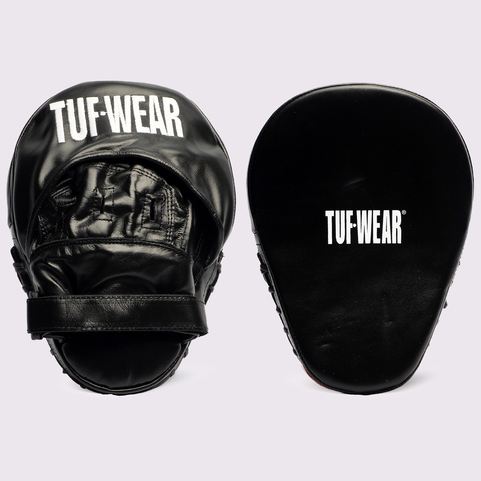 Tuf Wear Leather Curved Focus Hook and Jab Pad  - TW10843-BLACK