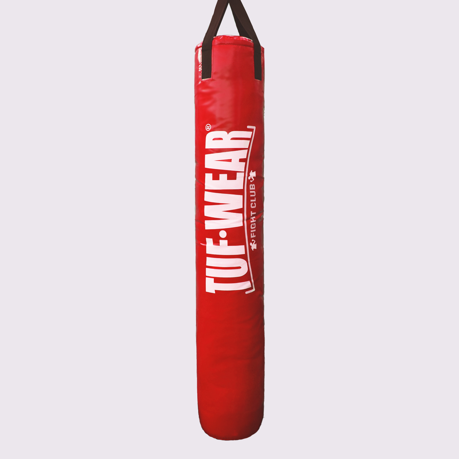 Tuf Wear 6ft PU Punch Bag Red (Large Vertical Logo) 183cm - TW15081-Red