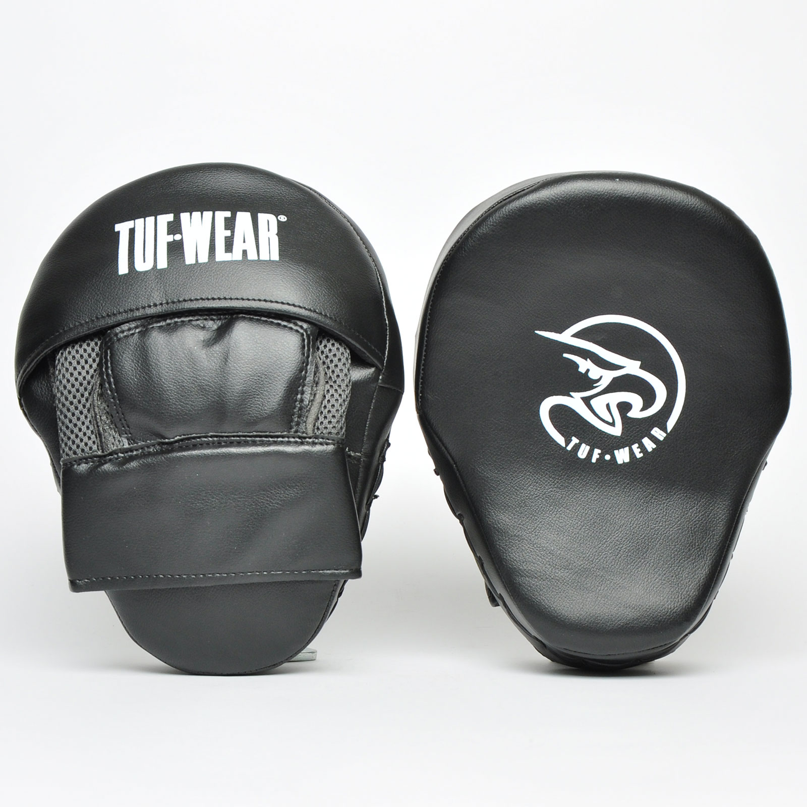 Tuf Wear Victor Gel Curved Hook and Jab Focus Pad White Gold 