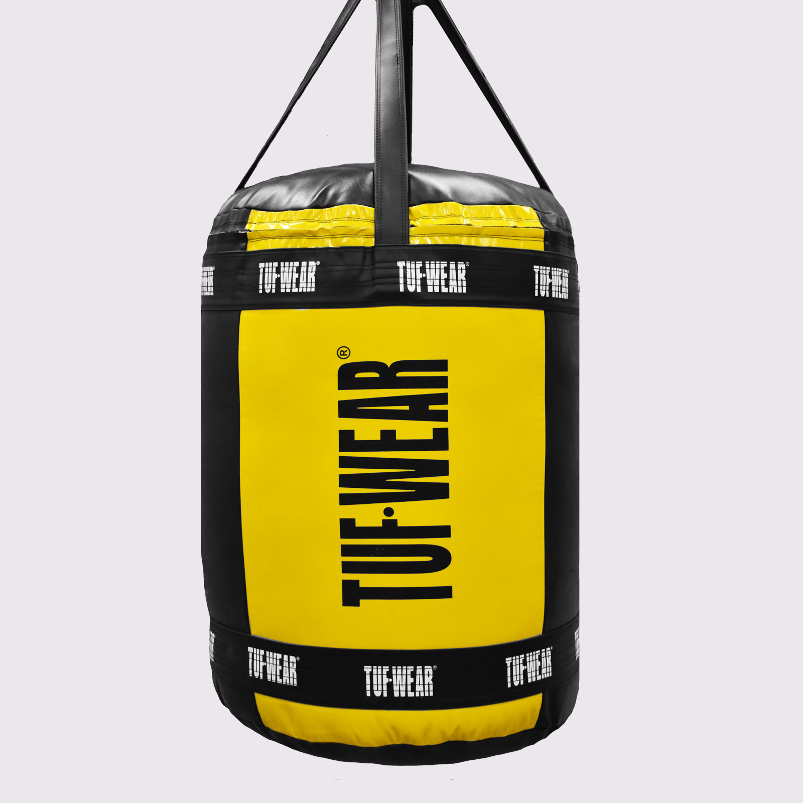 Tuf Wear Balboa Mammoth Punchbag (29inch Diameter)  - TW27655-BLACK/YELLOW