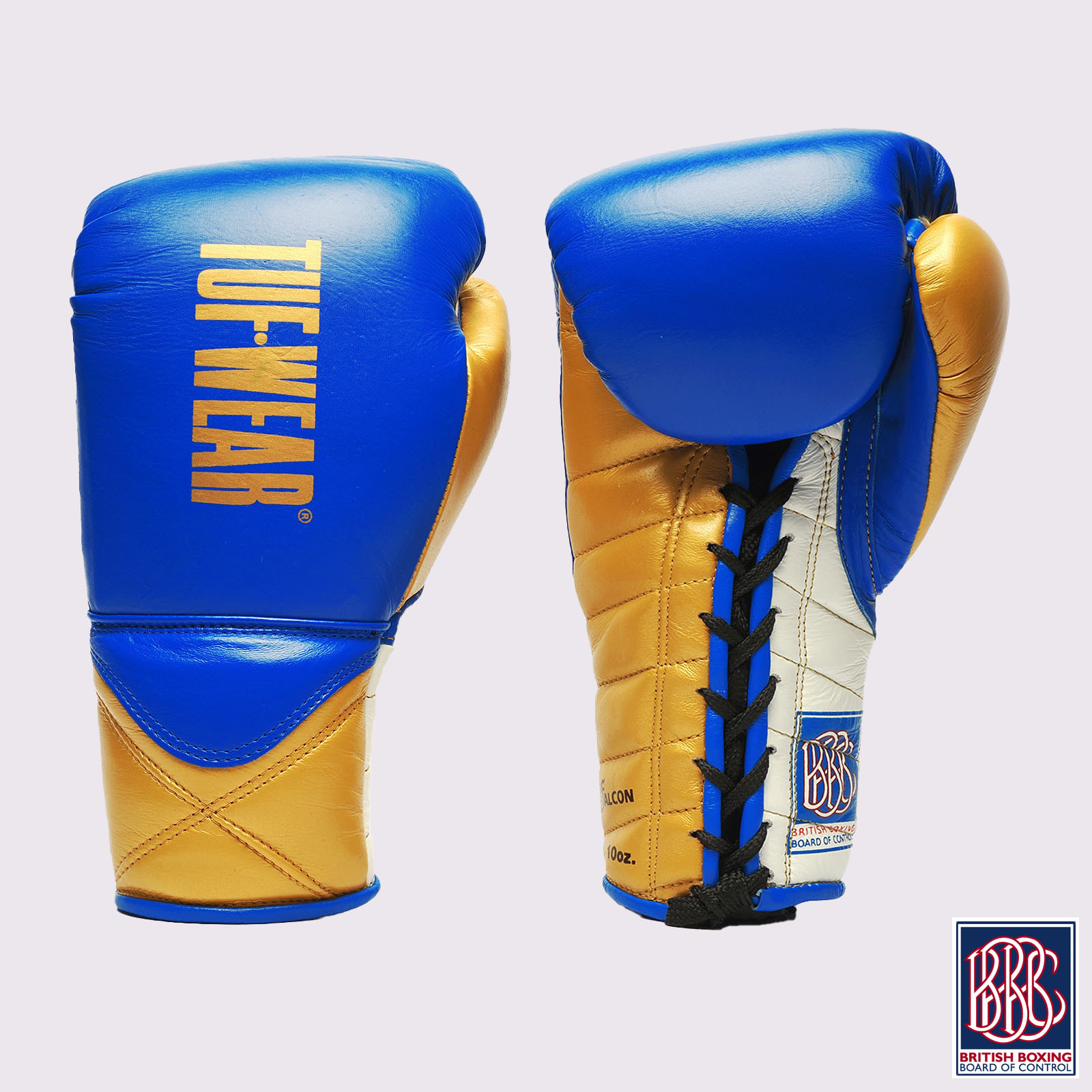 Tuf Wear Falcon Contest Glove BBBofC Approved - TW28513-BLUE/GOLD