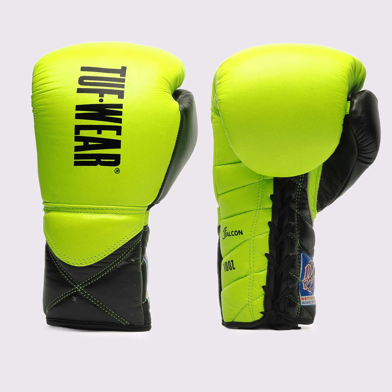 Tuf Wear Falcon Contest Glove BBBofC Approved - TW28513-NEONGREENBLACK