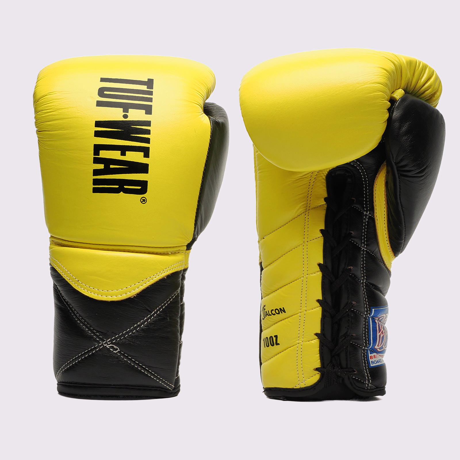 Tuf Wear Falcon Contest Glove BBBofC Approved - TW28513-NEONYELLOWBLACK