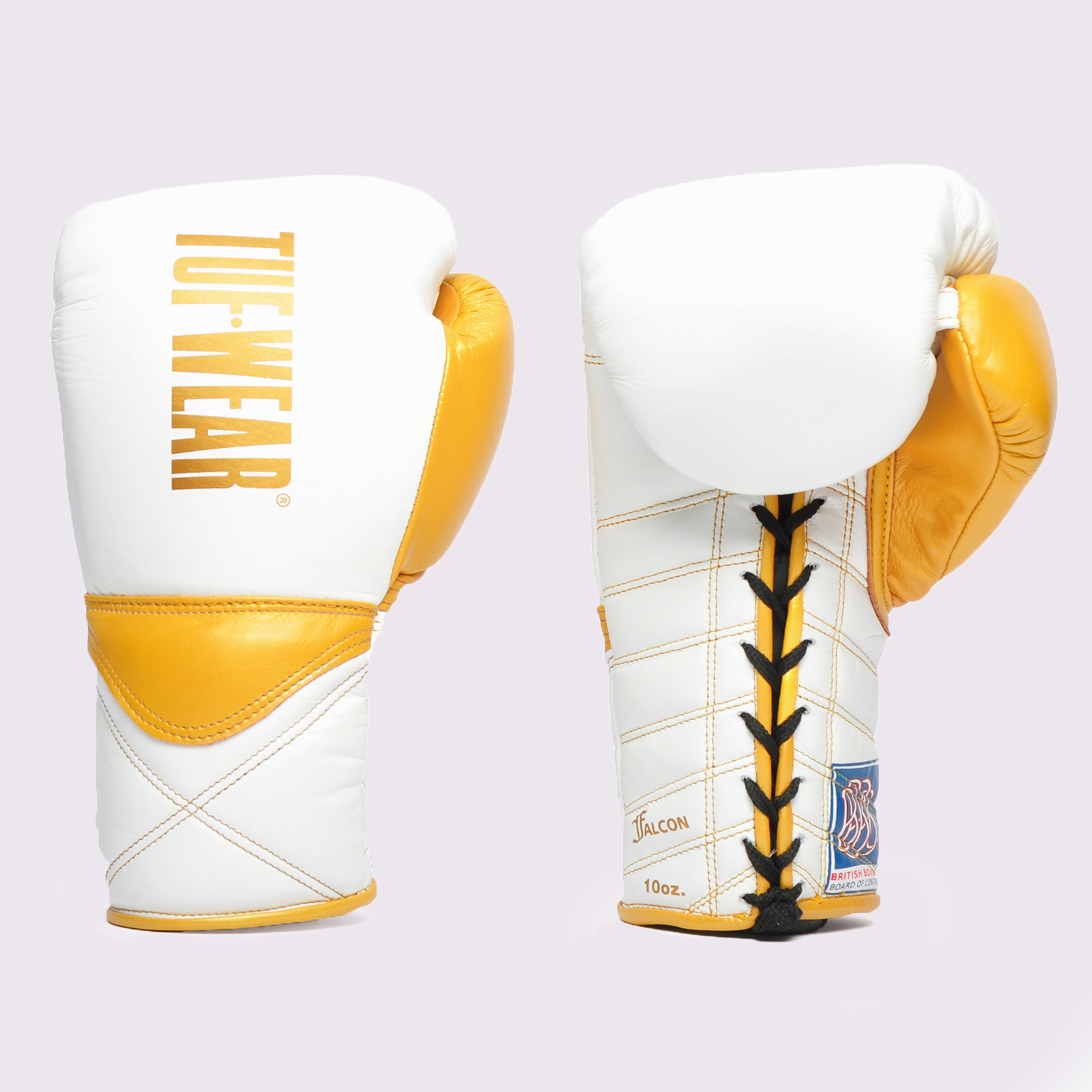 Tuf Wear Falcon Contest Glove BBBofC Approved - TW28513-WHITE/GOLD