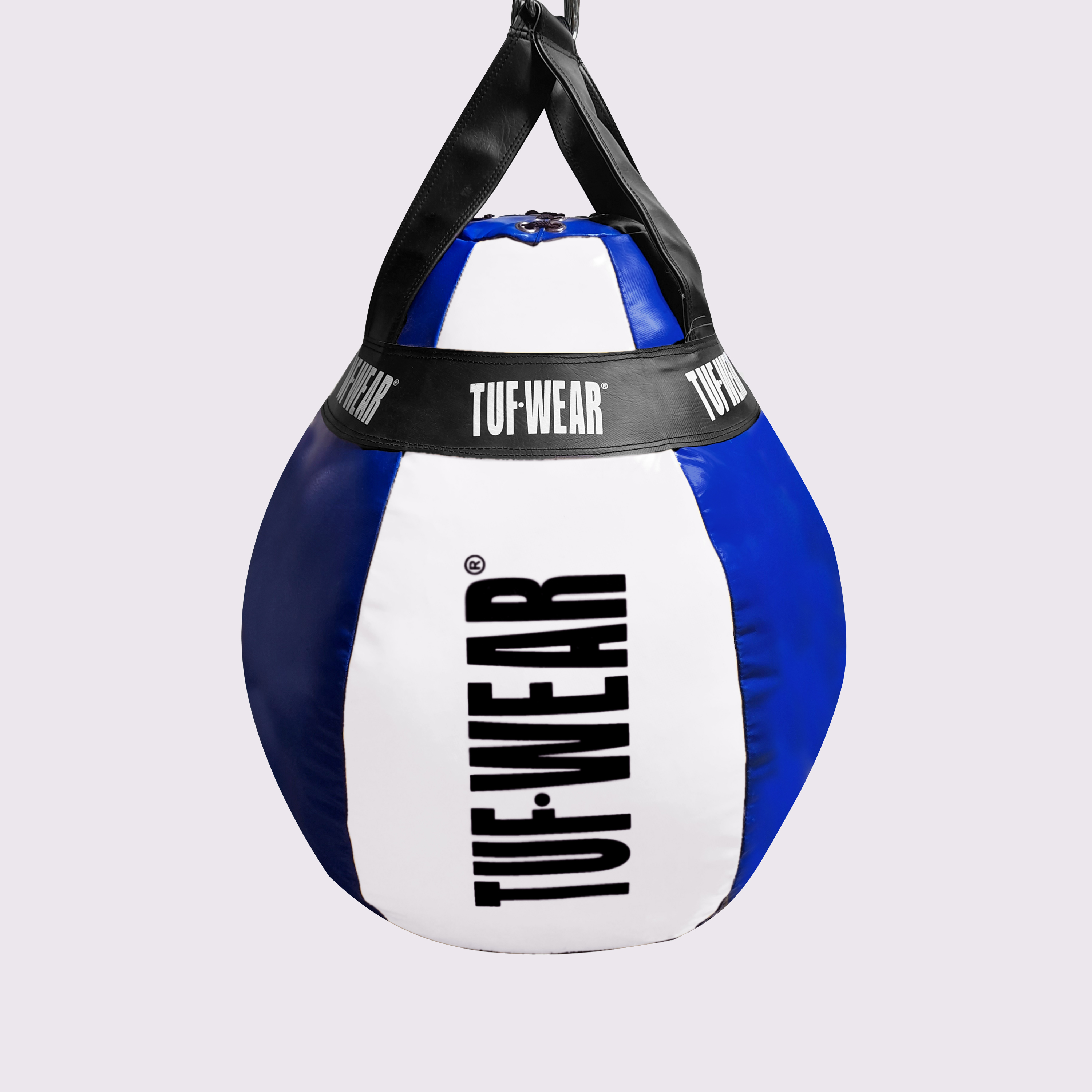 Tuf Wear Balboa Wrecking Ball With Hanging Straps  - TW31263-BLUE/WHITE