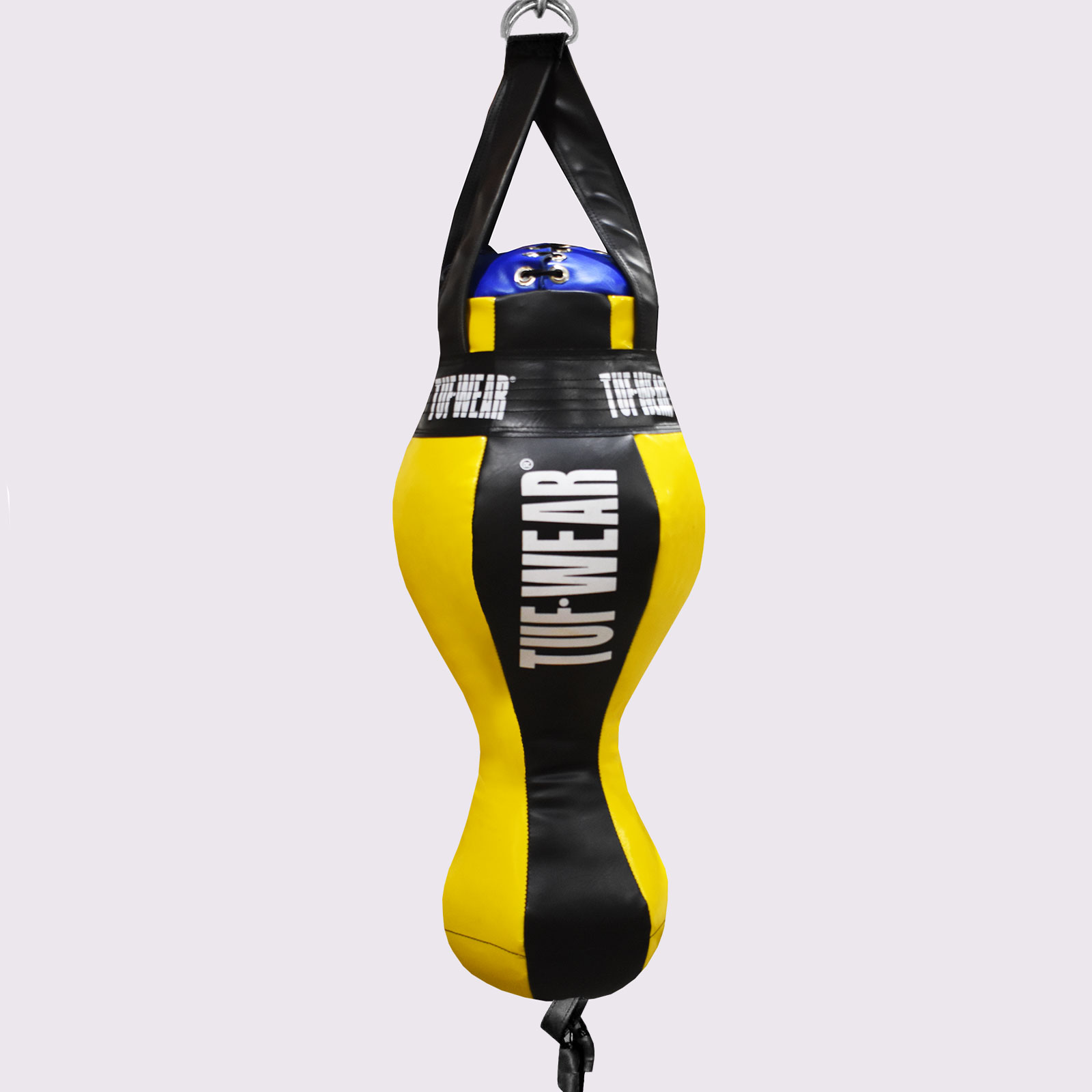 Tuf Wear Balboa Uppercut Spring Bag With Hanging Straps - TW31264-BLACK/YELLOW