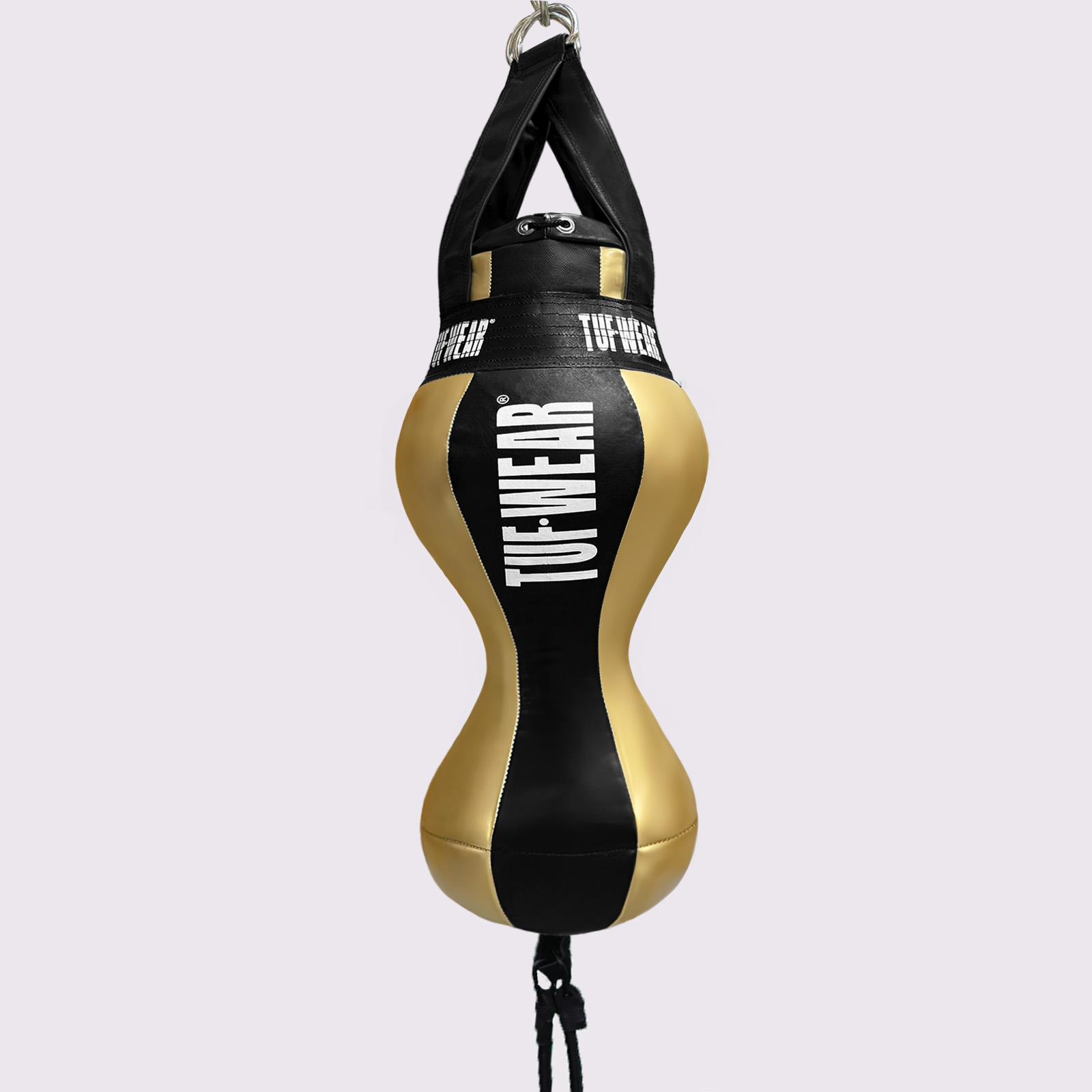 Tuf Wear Balboa Uppercut Spring Bag With Hanging Straps - TW31264-BLACK/GOLD