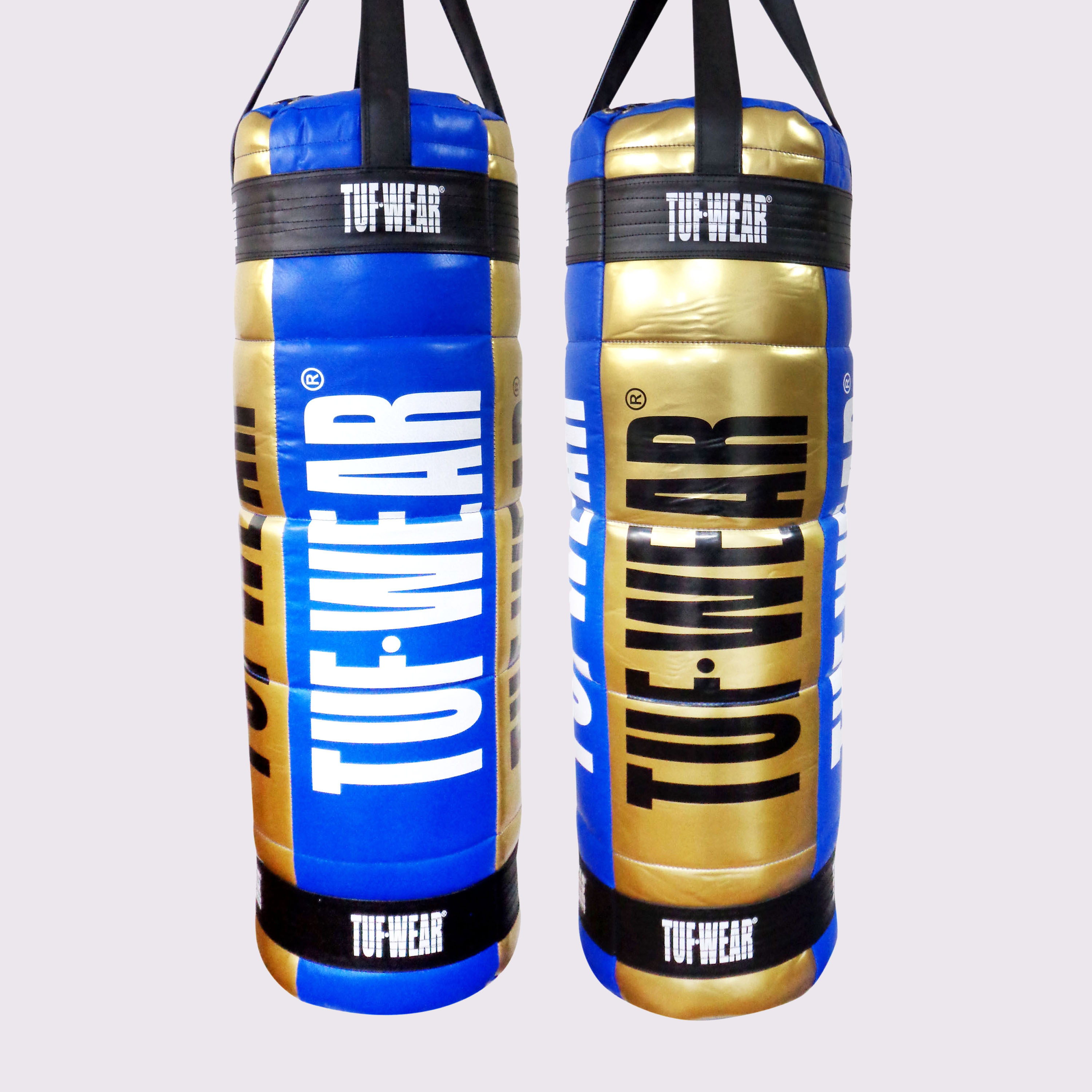 Tuf Wear Balboa 4FT Quilted Punchbag - TW32138-BLUE/GOLD