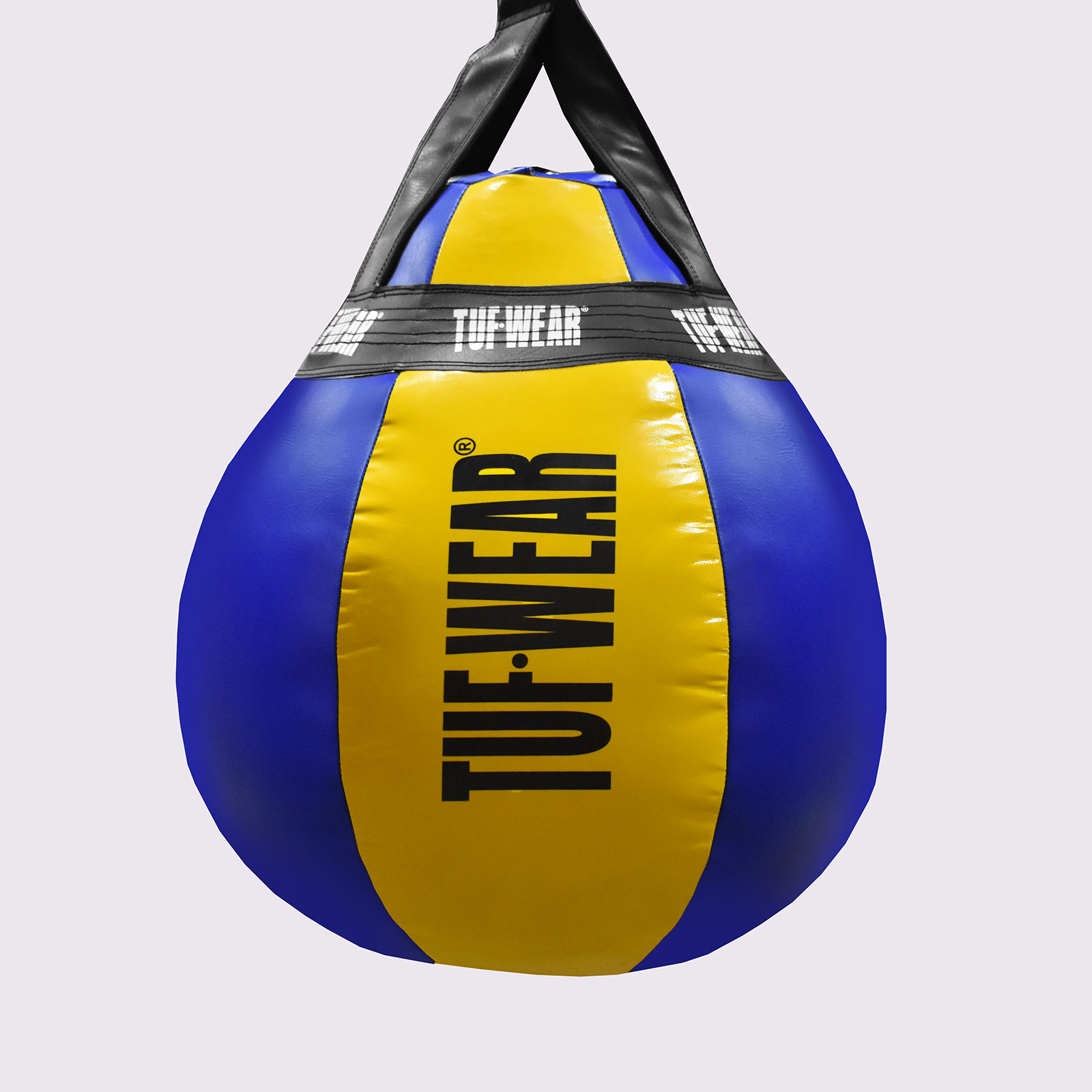 Tuf Wear Balboa Wrecking Ball With Hanging Straps - TW32163-BLUE/YELLOW