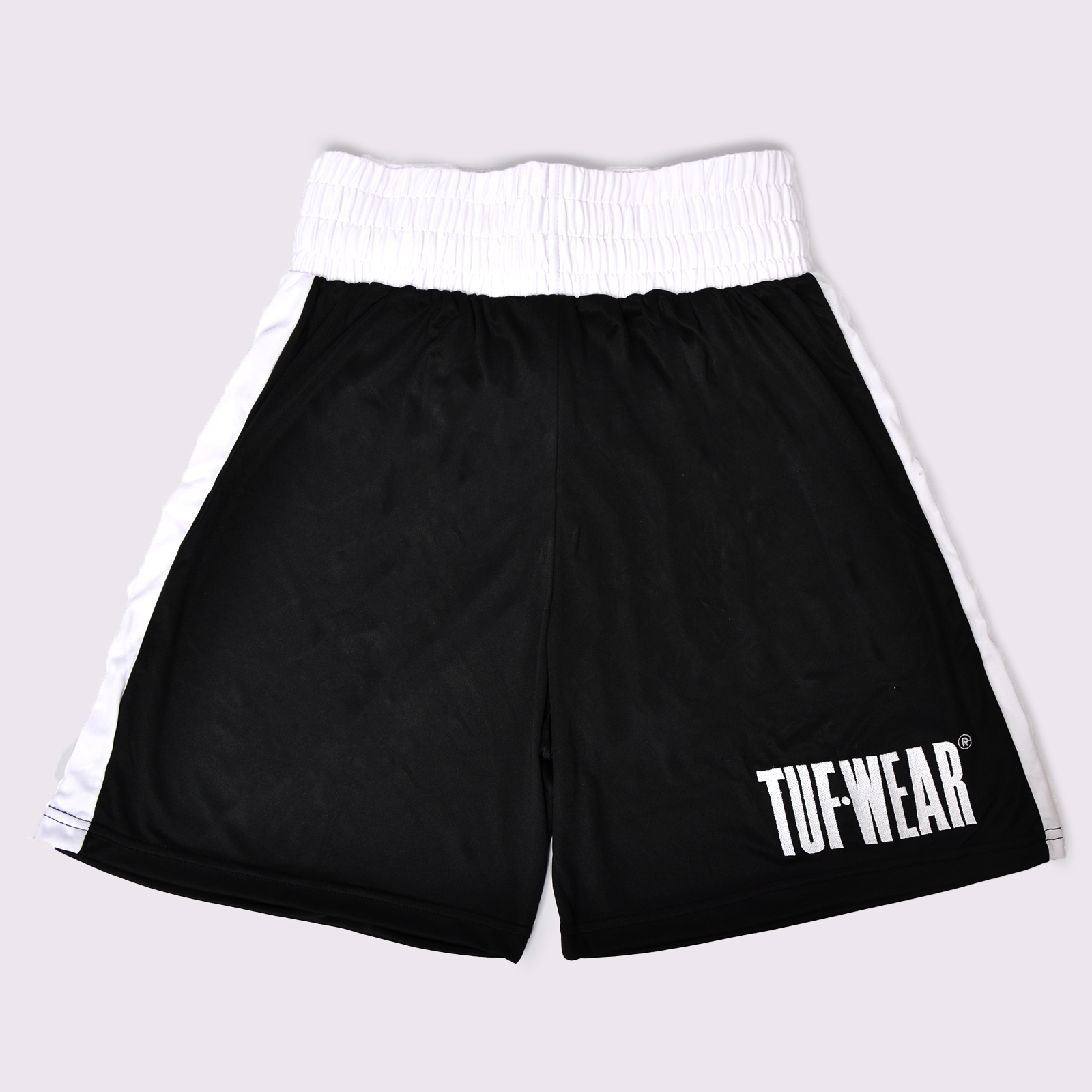 Tuf Wear Boxing Shorts  - TW32688-BLACKWHITE