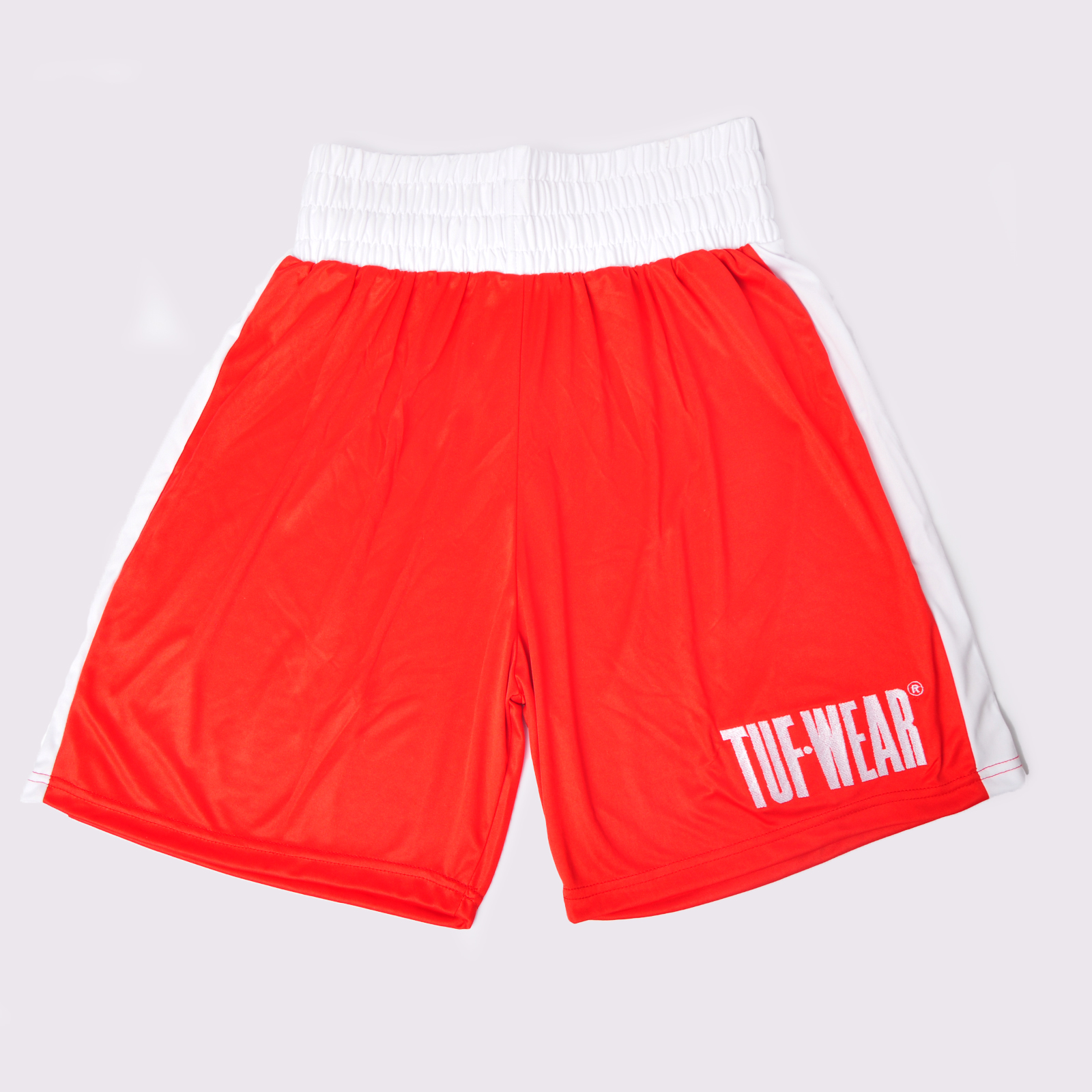 Tuf Wear Boxing Shorts  - TW32688-REDWHITE