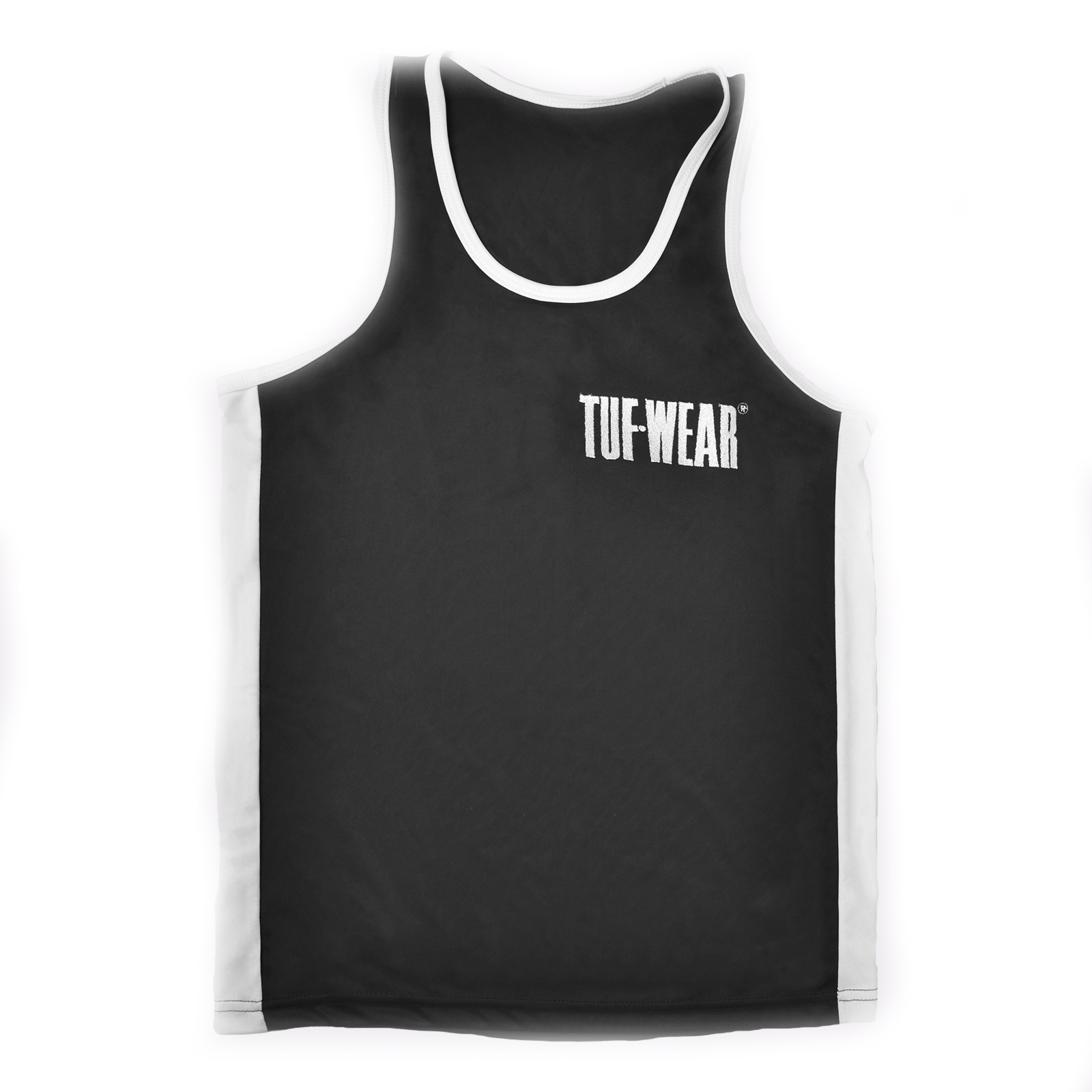 Tuf Wear Boxing Vest - TW32689-BLACKWHITE