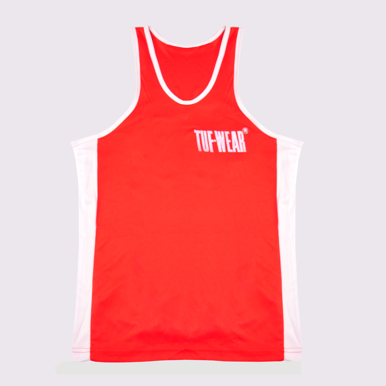 Tuf Wear Boxing Vest - TW32689-RED/WHITE