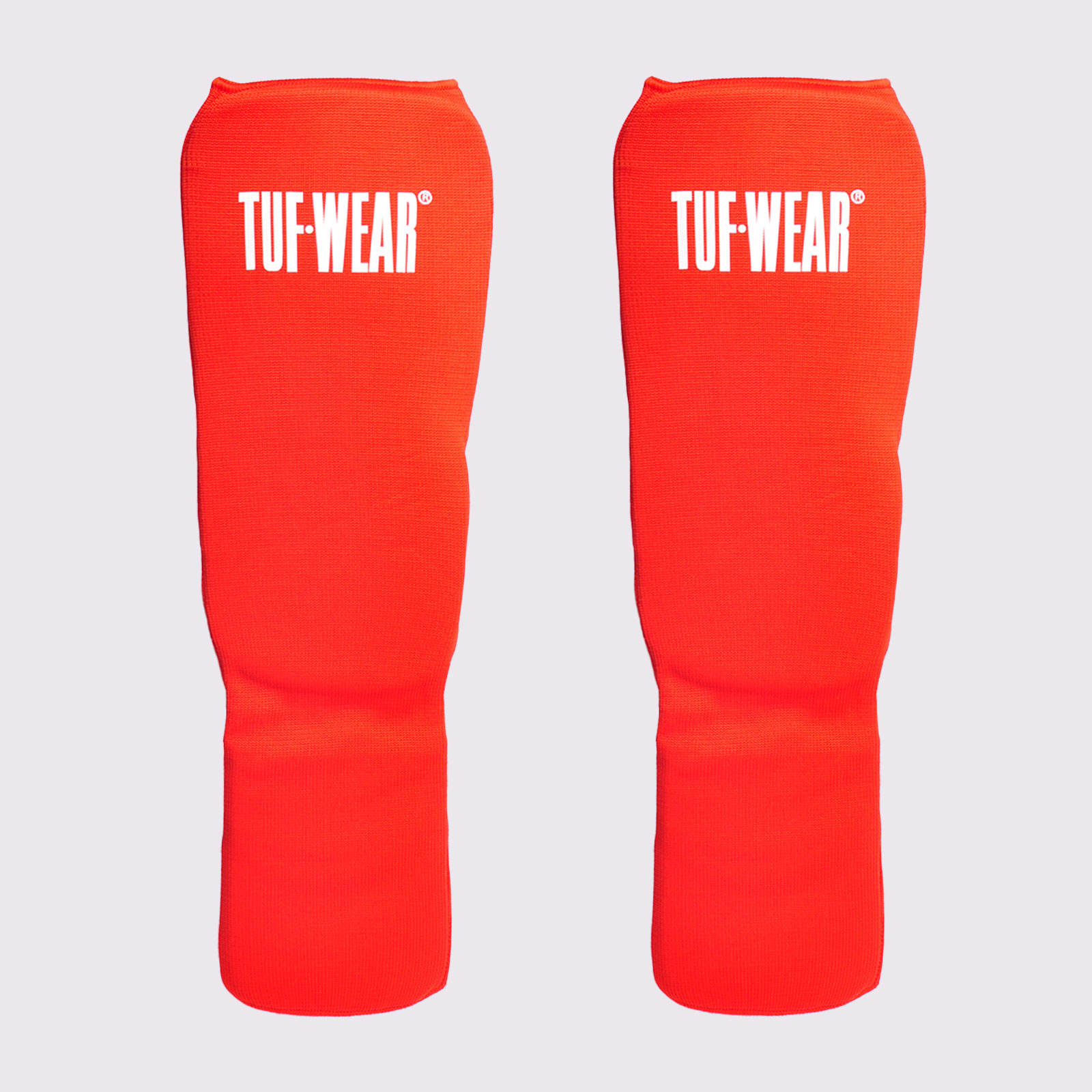 Tuf Wear Elasticated MMA Shinguard - TW33782-RED/WHITE