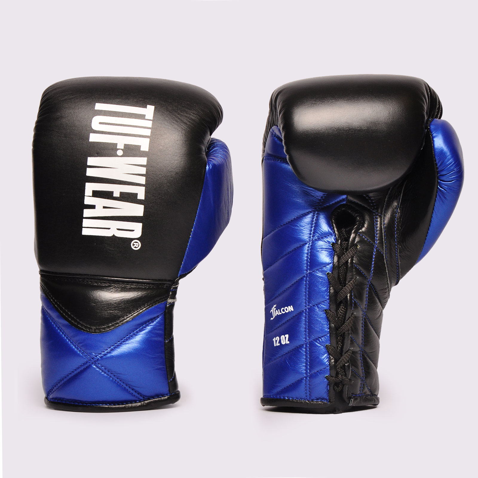 Tuf Wear Falcon Lace Training Gloves - TW34544-BLACK/BLUEMETALLIC