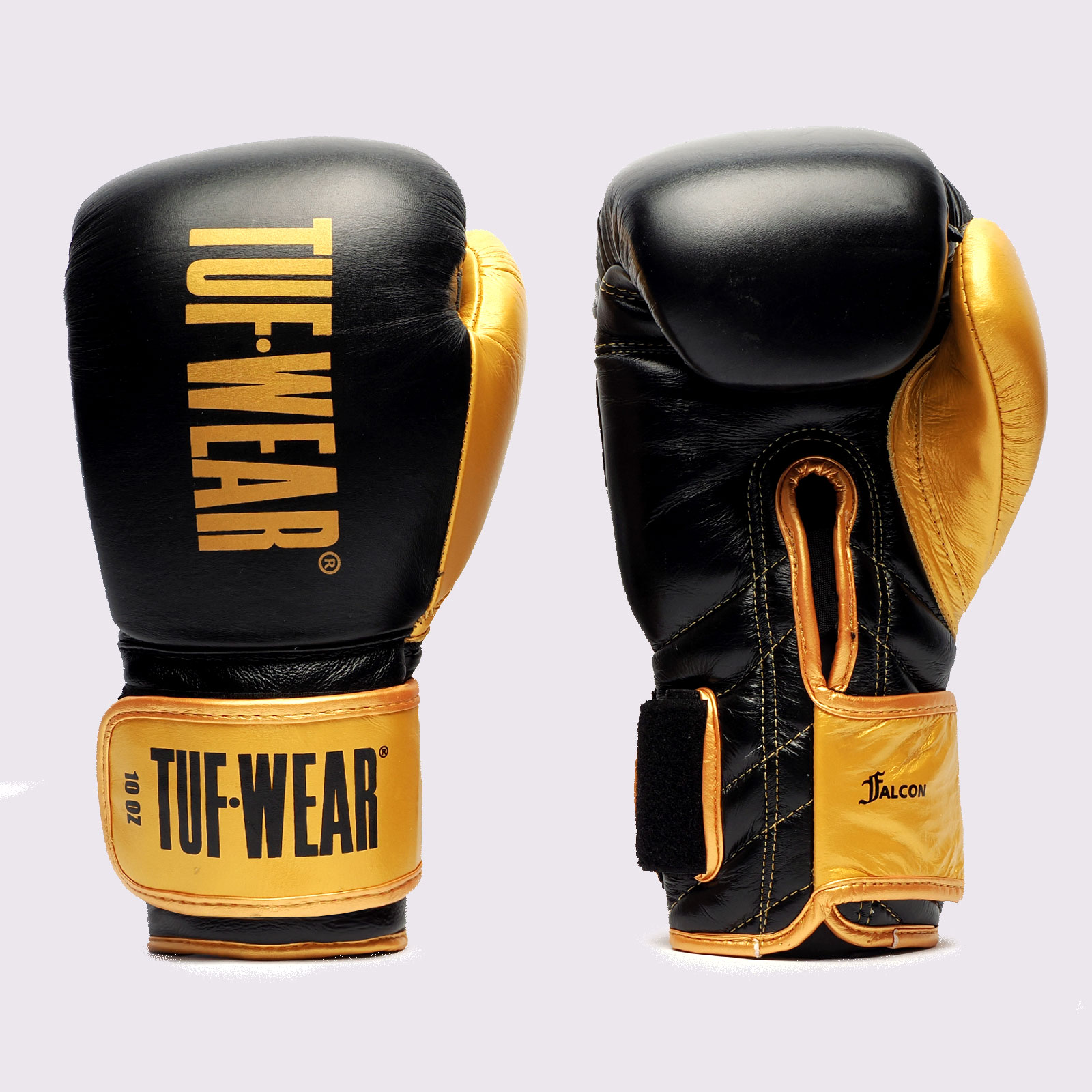 Tuf Wear Falcon Hook & Loop Training Gloves - TW36011-BLACK/GOLD