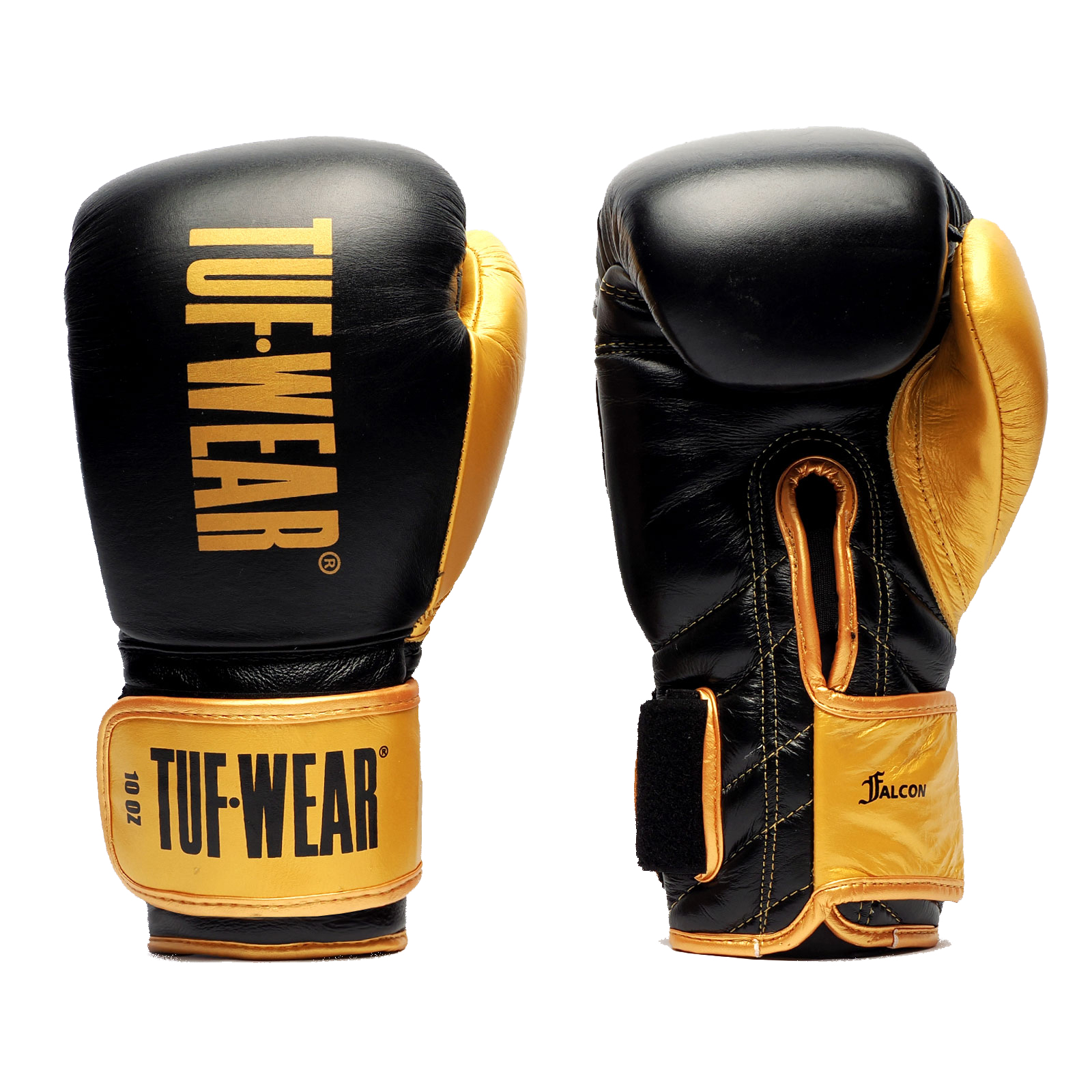 Tuf Wear Falcon Hook & Loop Training Gloves - TW36011-BLACK/GOLD