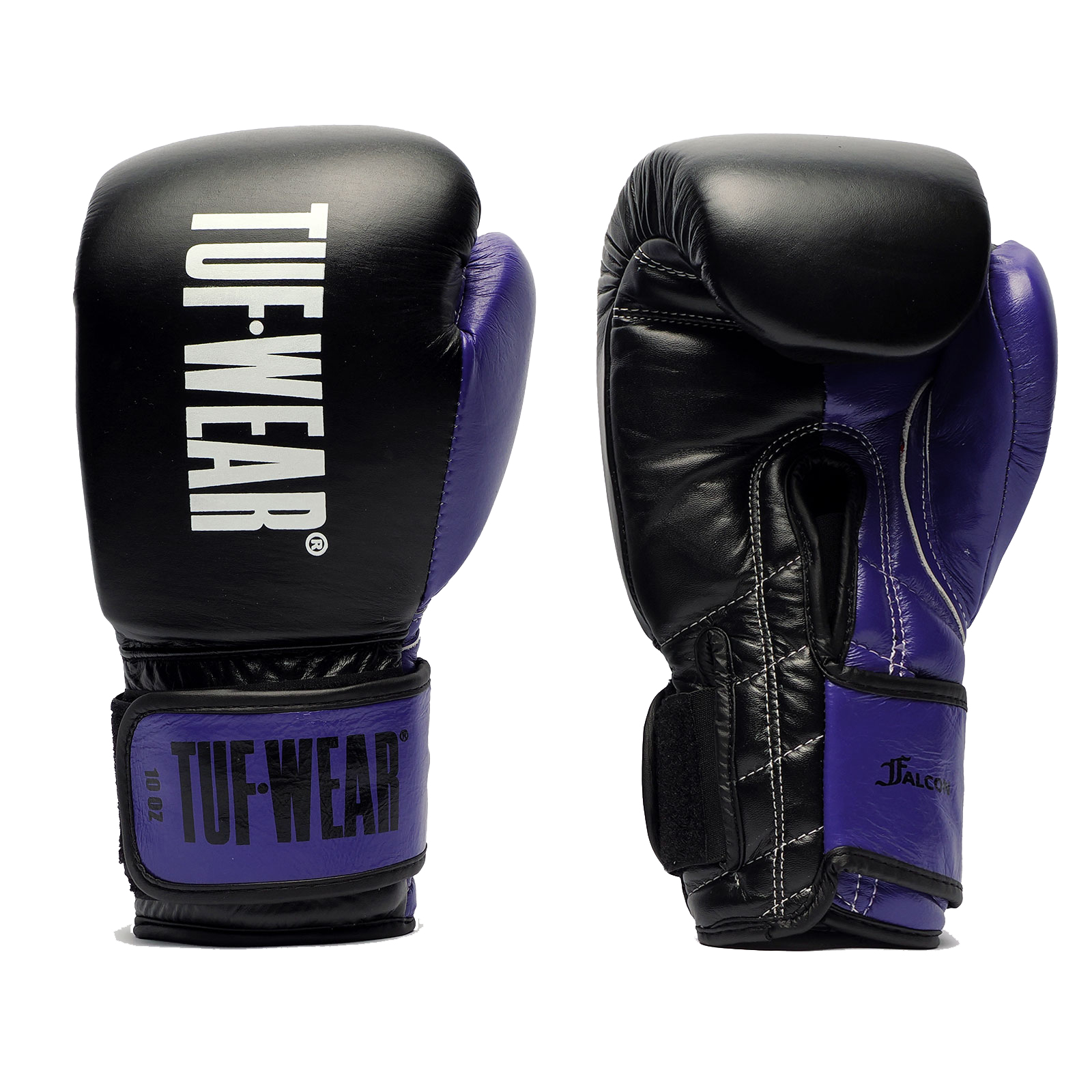 Tuf Wear Falcon Hook & Loop Training Gloves - TW36011-BLACK/PURPLE