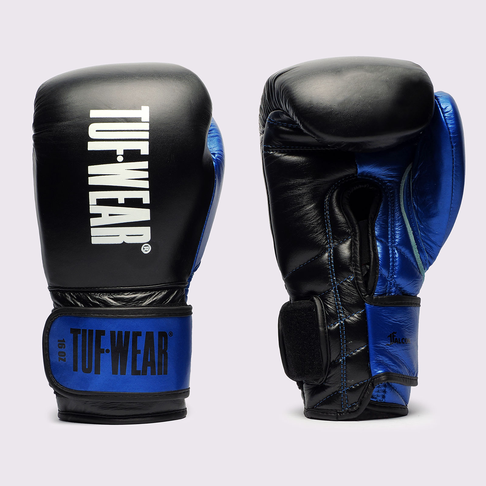 Tuf Wear Falcon Hook & Loop Training Gloves - TW36011-BLACK/METALLIC BLUE