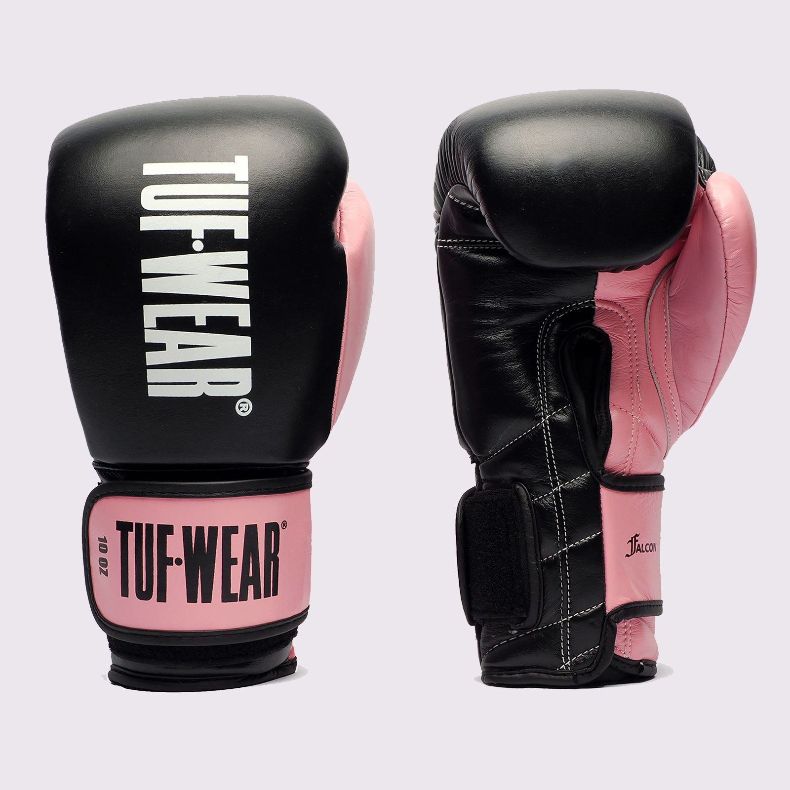 Tuf Wear Falcon Hook & Loop Training Gloves - TW36011-BLACK/PINK