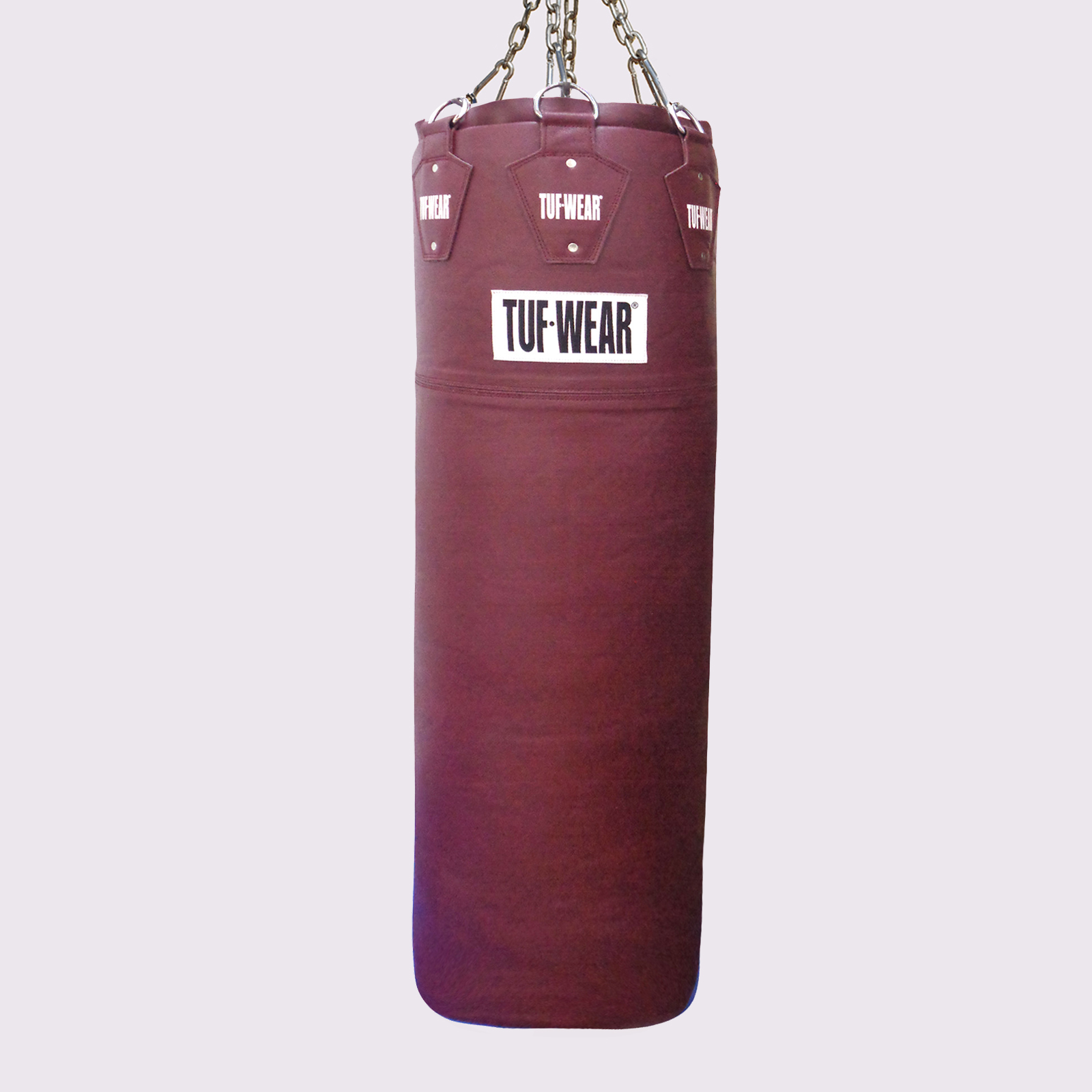 Tuf Wear Leather Gigantor Punchbag 65Kg Oxblood - TW36656-OXBLOOD