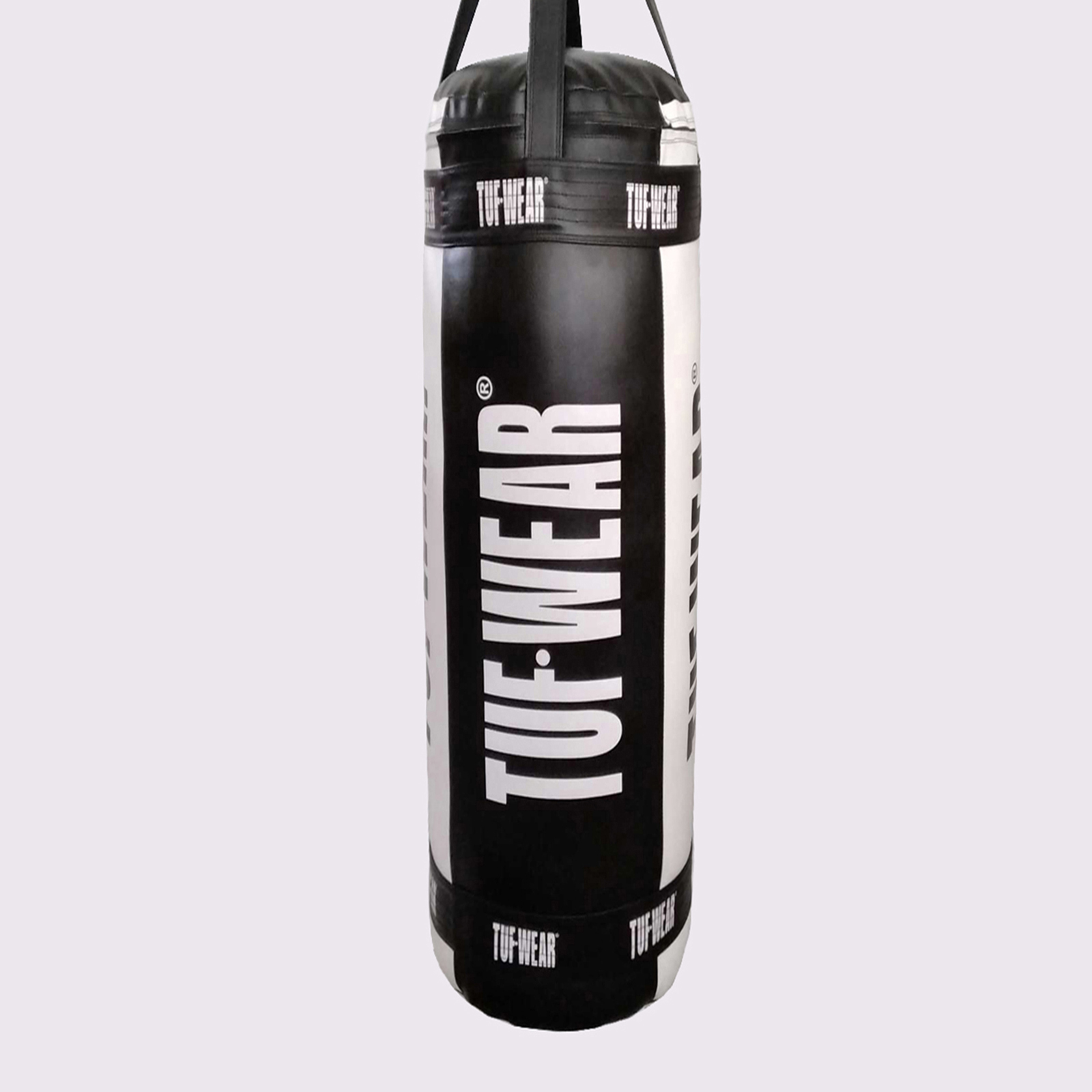 Tuf Wear Balboa 4FT Straight Punch Bag - TW36719-BLACKWHITE