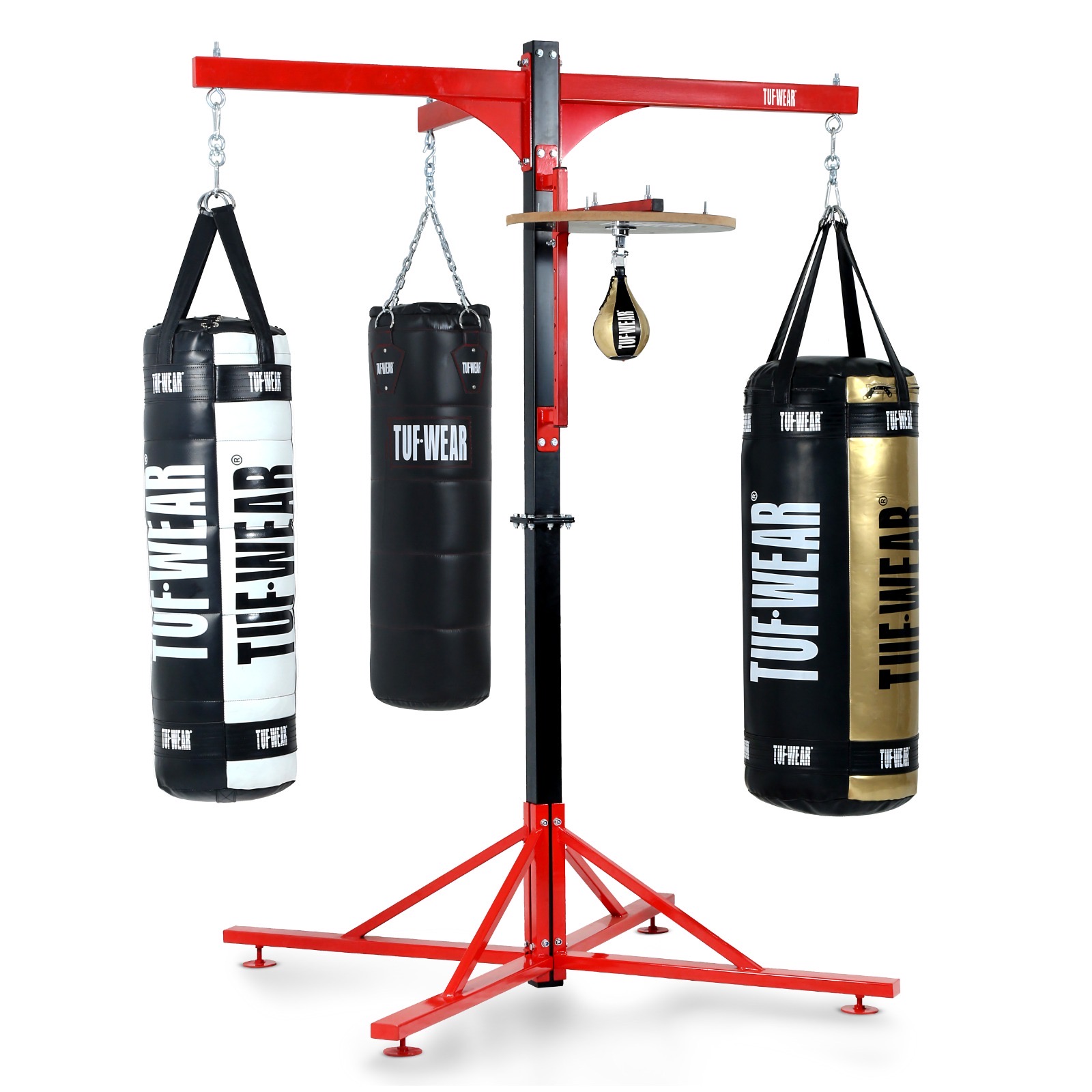 Tuf Wear 4 Station Bag Stand with Speedball Platform (Bags not Included) - TW38126