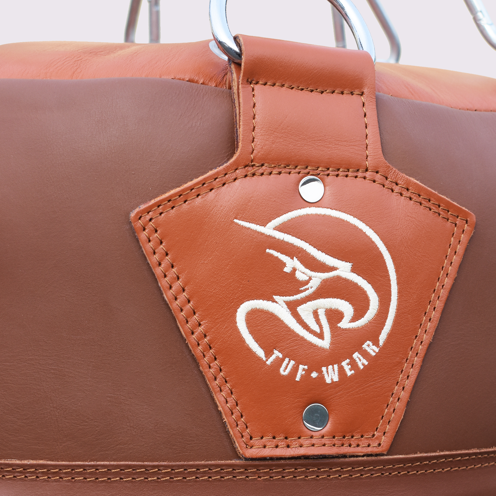 Tuf Wear Classic Brown Leather Angle Bag (Approx 34kg) - Image 3
