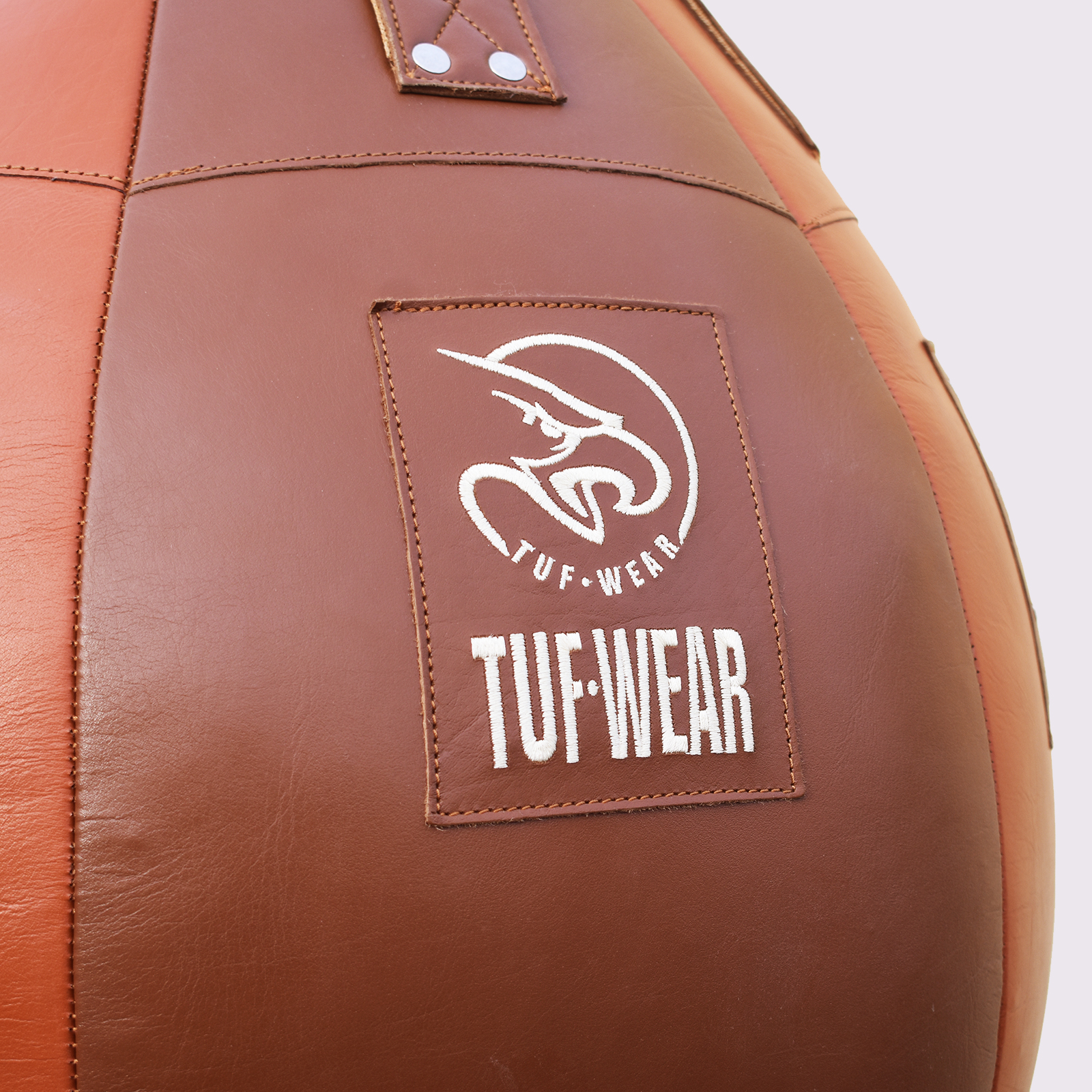 Tuf Wear Classic Brown Leather Wrecking Ball (Large Maize Bag) - Image 3