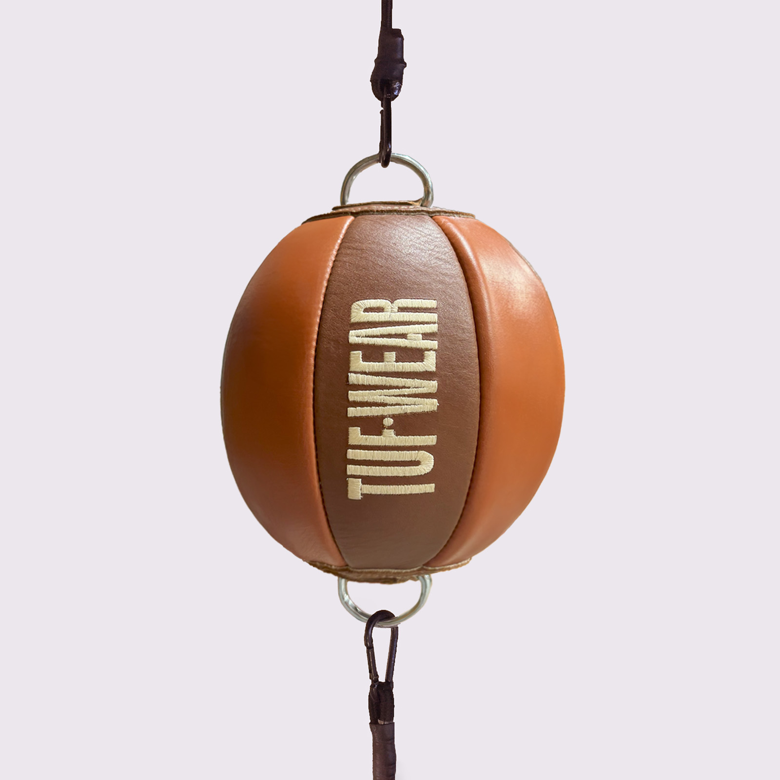 Tuf Wear Classic Brown Leather Top to Bottom Ball (Floor to Ceiling Ball)