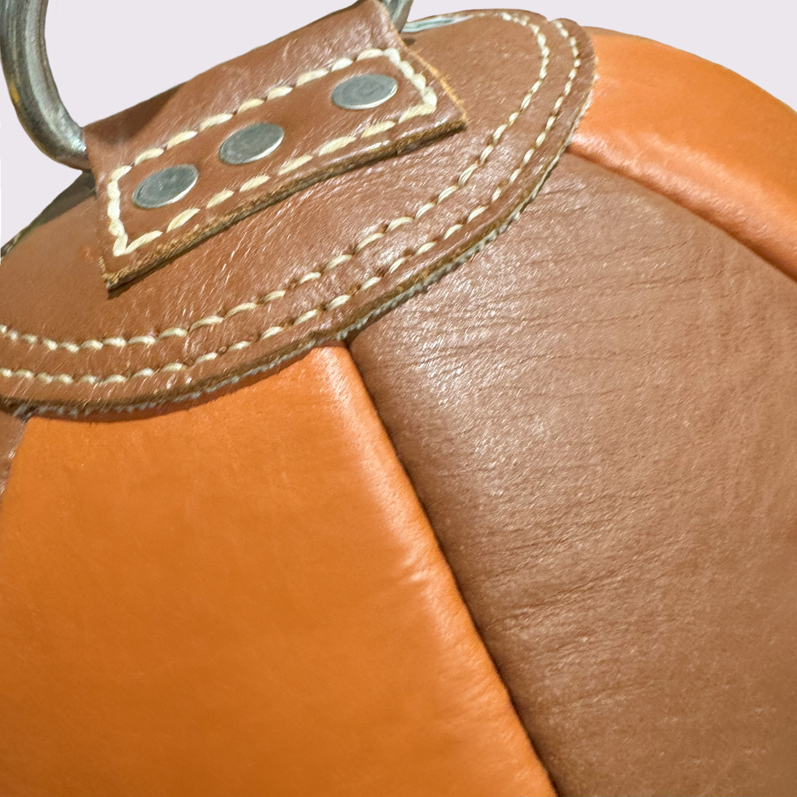 Tuf Wear Classic Brown Leather Top to Bottom Ball (Floor to Ceiling Ball) - Image 4