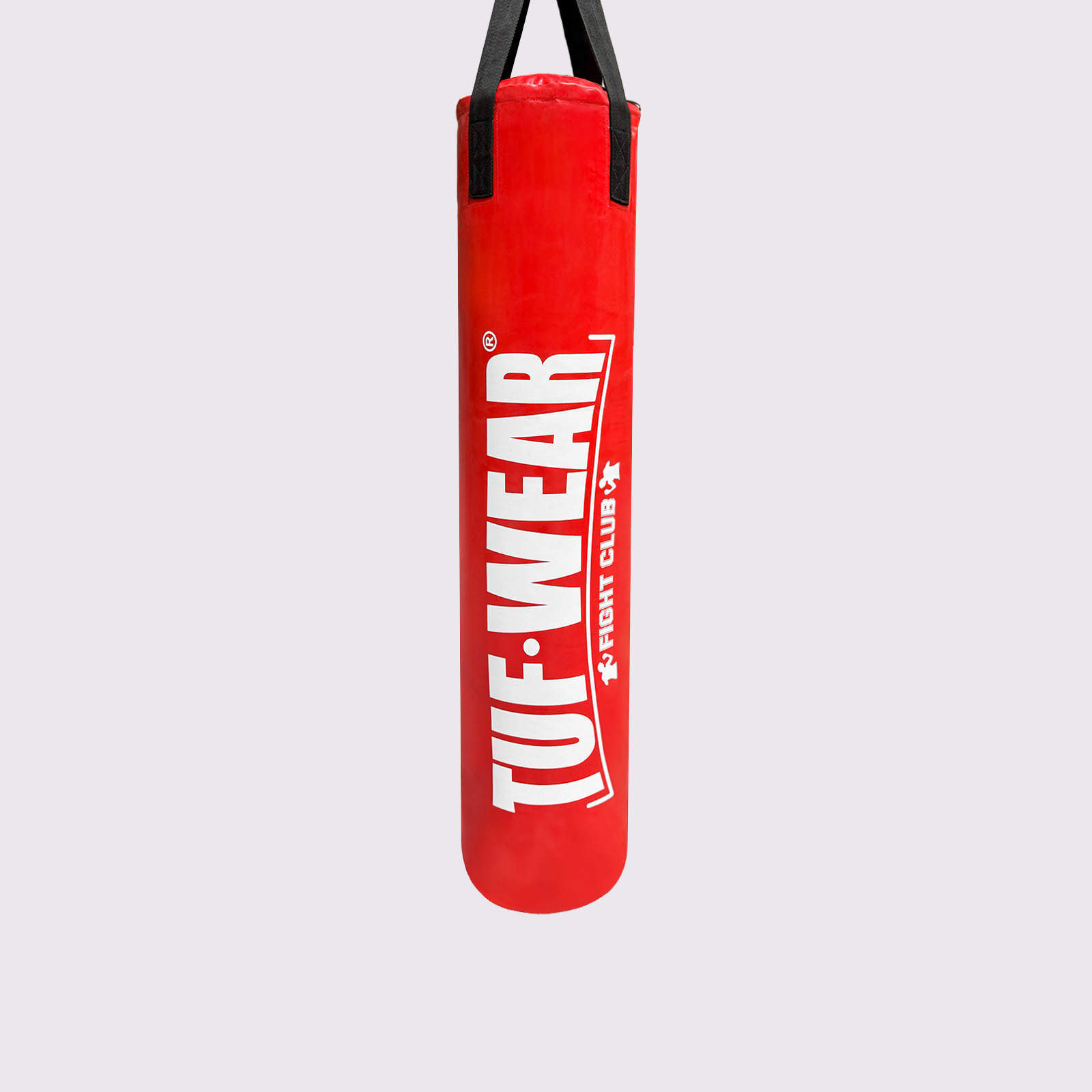 Tuf Wear Punch Bag Red Large Vertical Logo 4FT (122 CM)