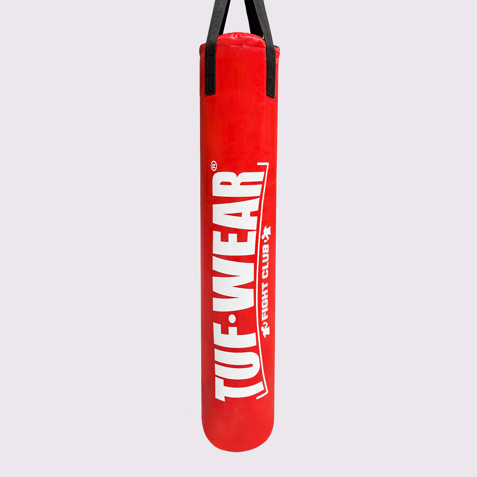 Tuf Wear 6ft PU Punch Bag Red (Large Vertical Logo) 183cm