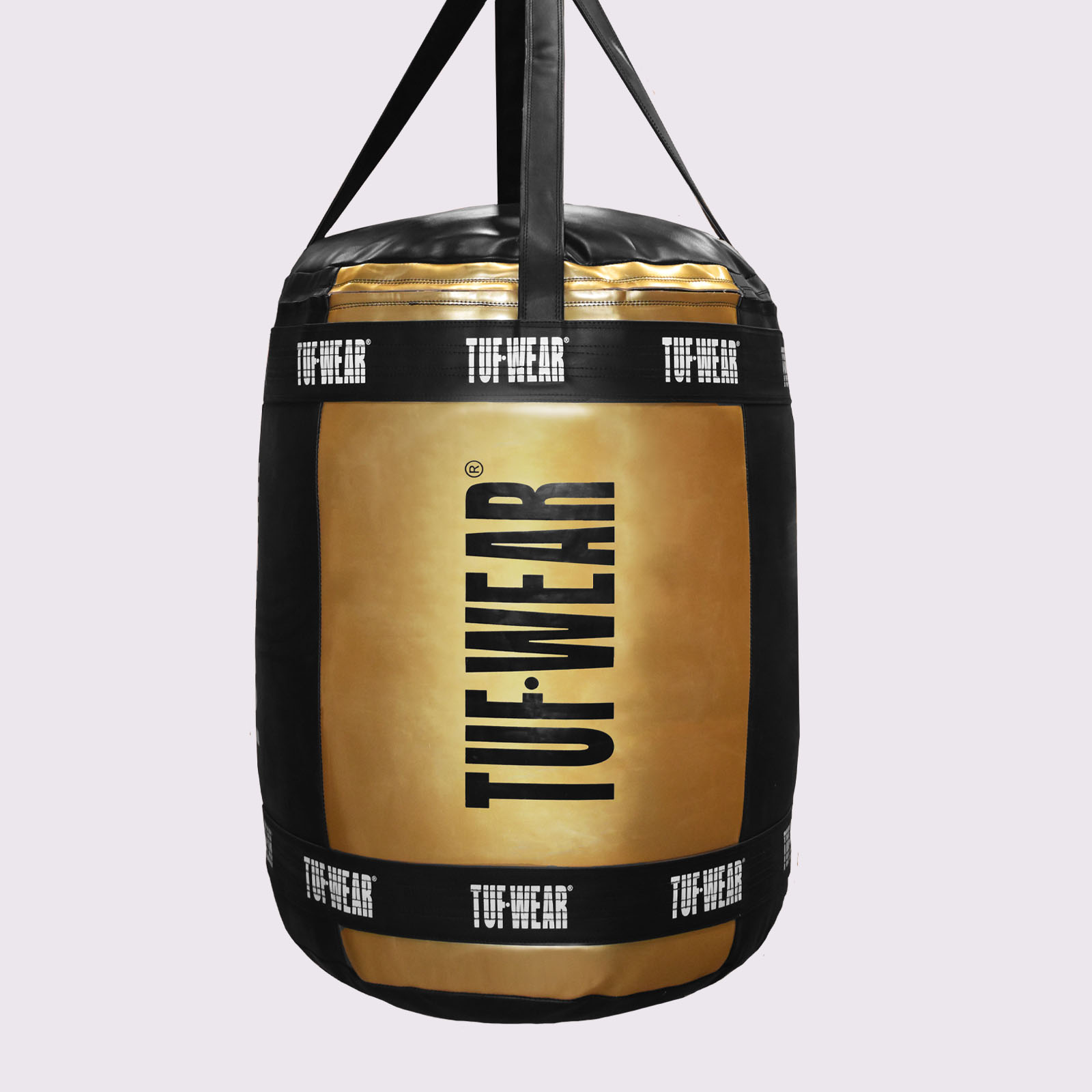 Tuf Wear Balboa Mammoth Punchbag (29' Diameter / 3.5ft Height / 65kg) - Black/Gold