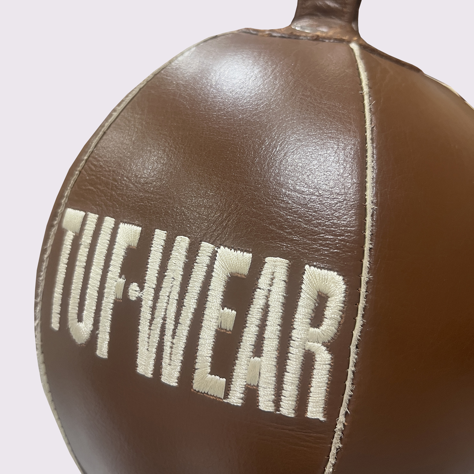 Tuf Wear Classic Brown Leather Peanut Double End Bag - Image 2