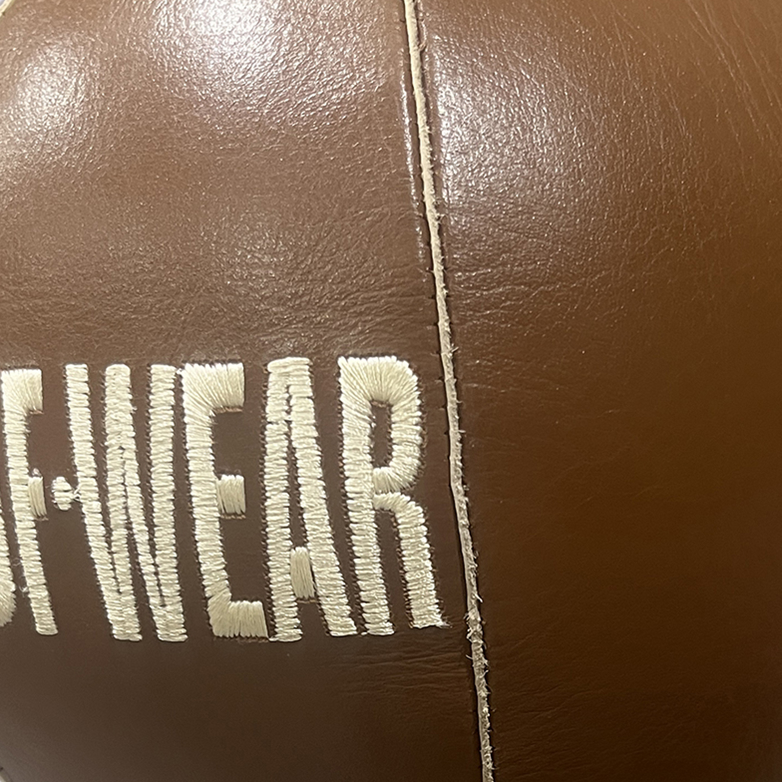 Tuf Wear Classic Brown Leather Peanut Double End Bag - Image 5