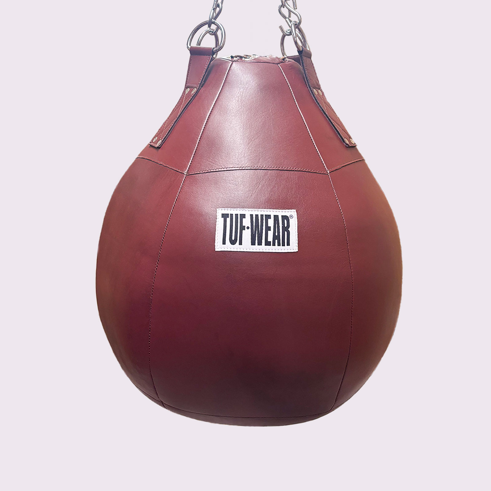 Tuf Wear Oxblood Leather Wrecking Ball (Large Maize Bag) - 32kg