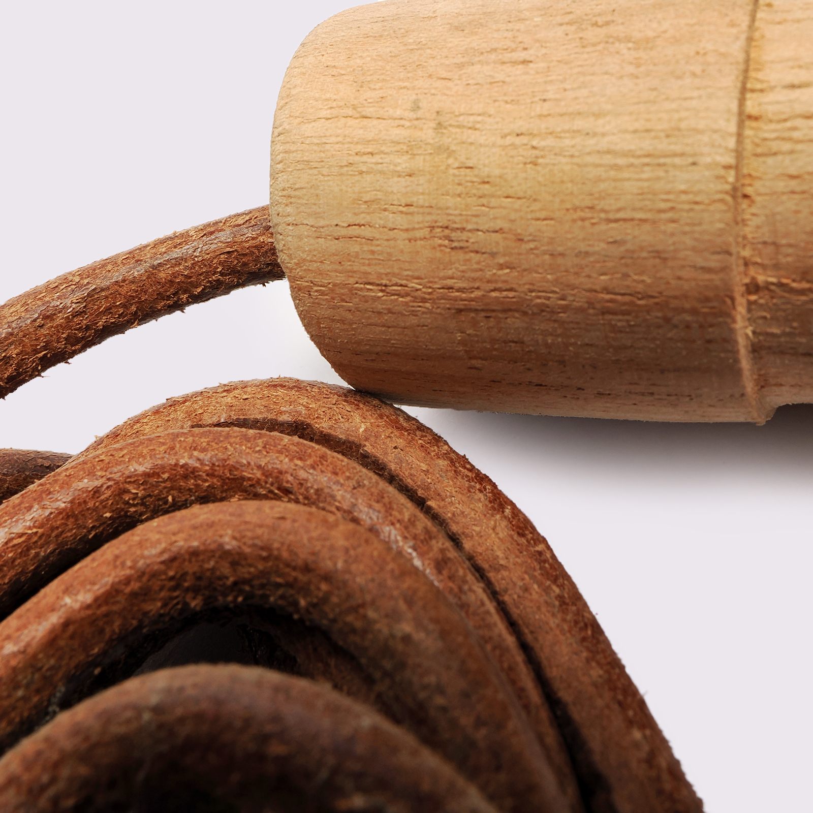 Tuf Wear Leather Skipping Rope (Wooden Handle) - Image 4
