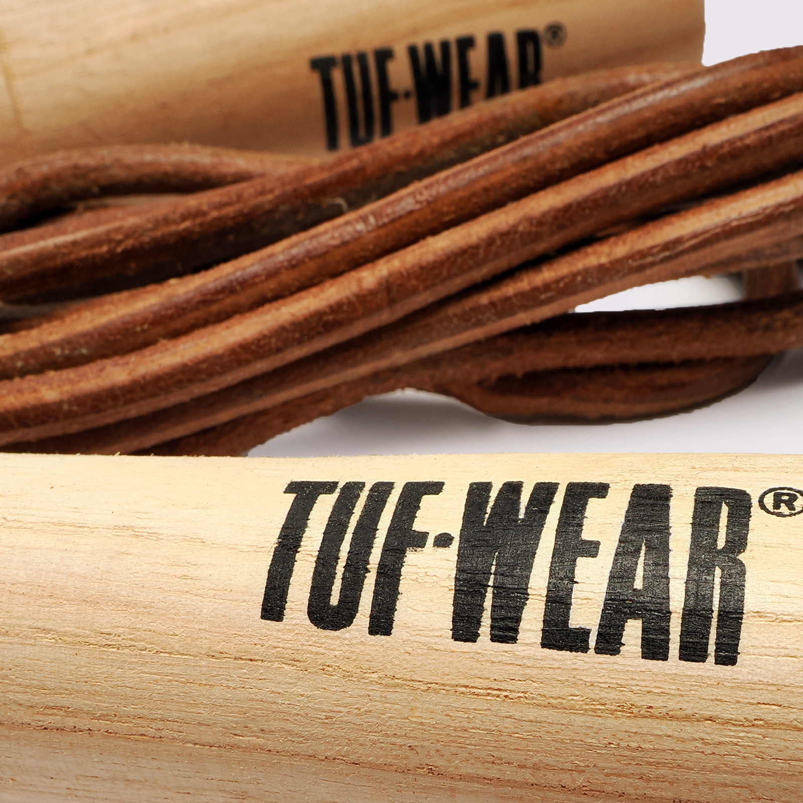 Tuf Wear Leather Skipping Rope (Wooden Handle) - Image 6