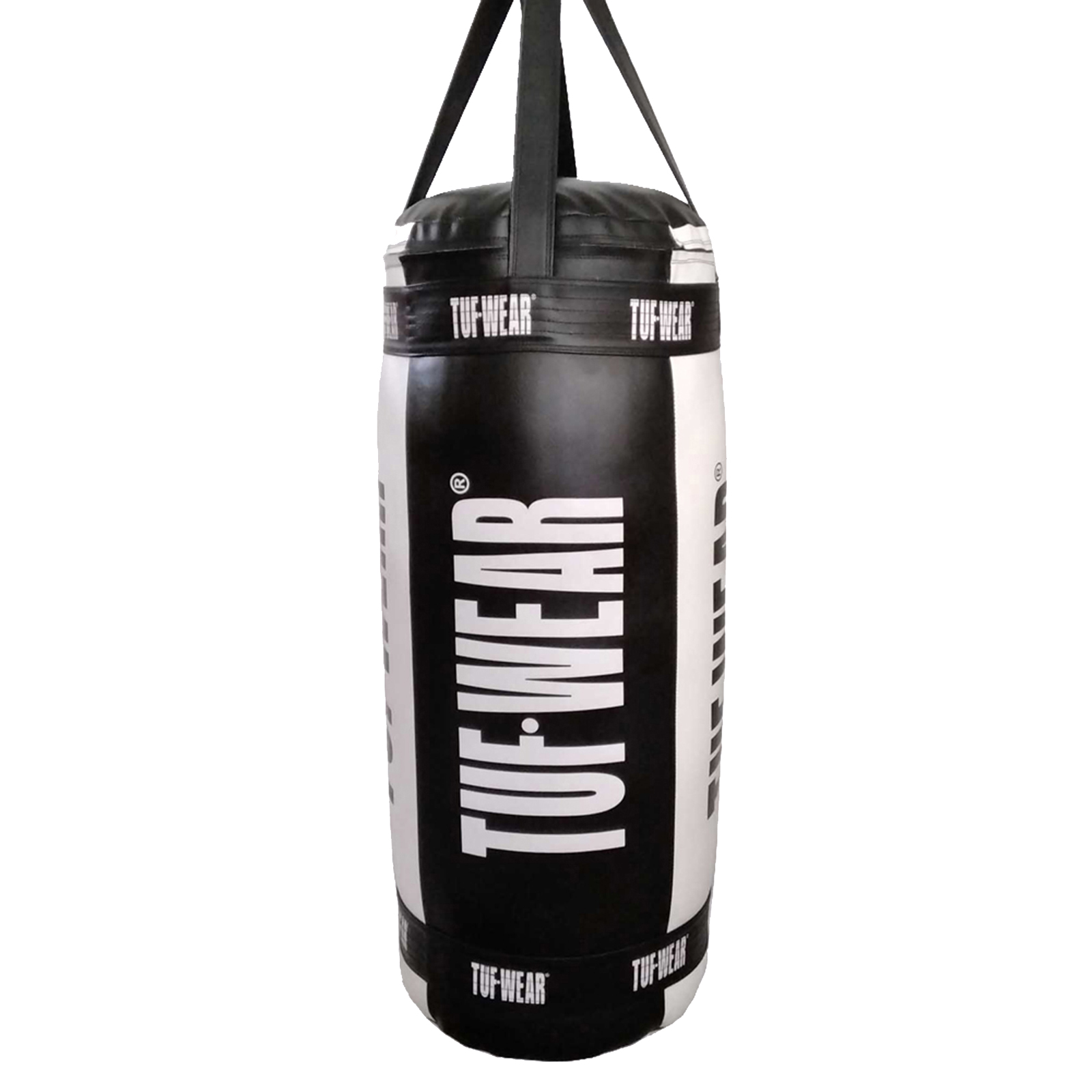 Tuf Wear Balboa 4ft Jumbo Punchbag  (20 Inch Diameter) - Black / White (Approx 60kg)