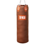Tuf Wear 4ft Straight Leather Punchbag - Classic Brown (Approx 40kg)