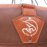 Tuf Wear Classic Brown Leather Angle Bag - Image 4