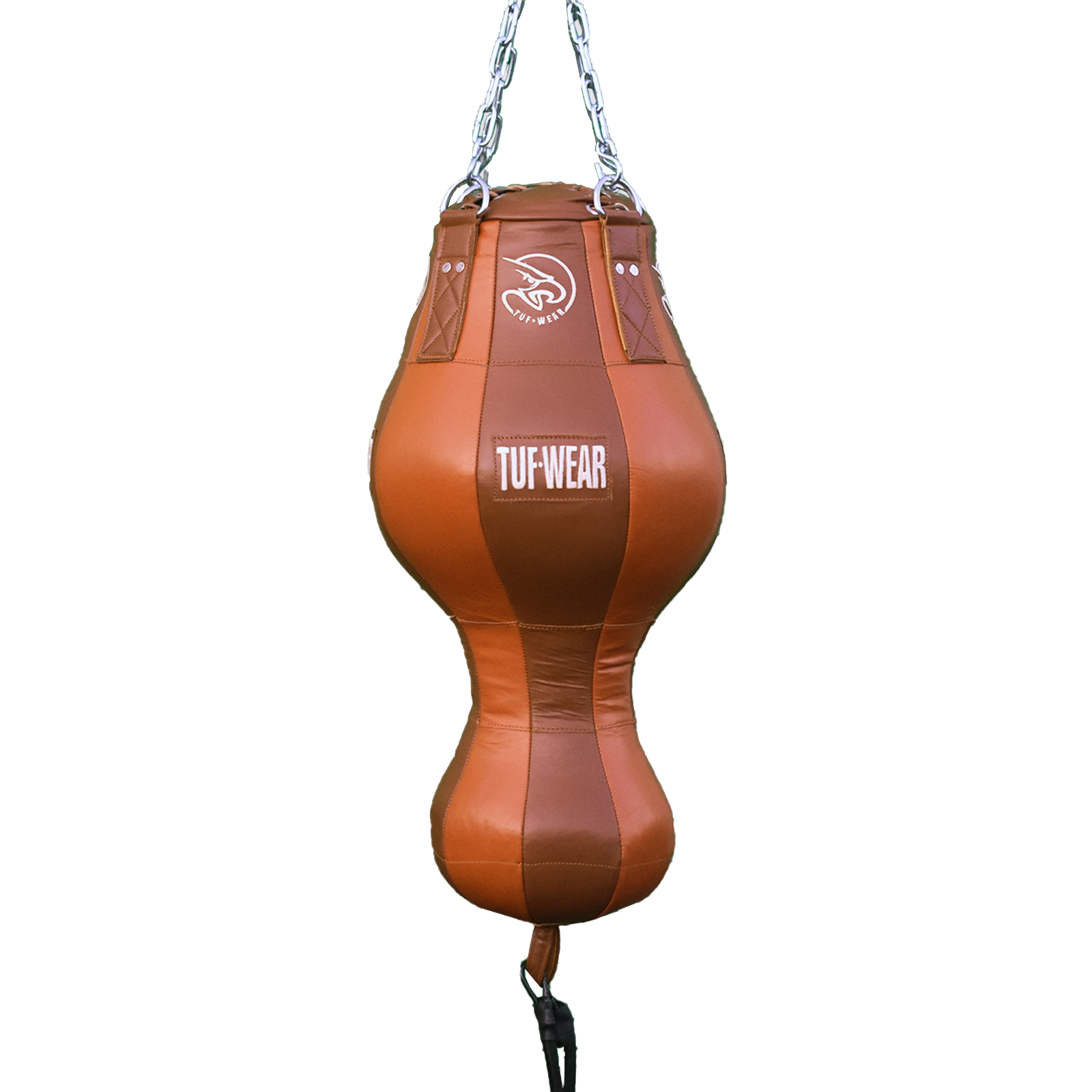 Tuf Wear Classic Brown Leather Uppercut Punchbag (Approx 23kg)