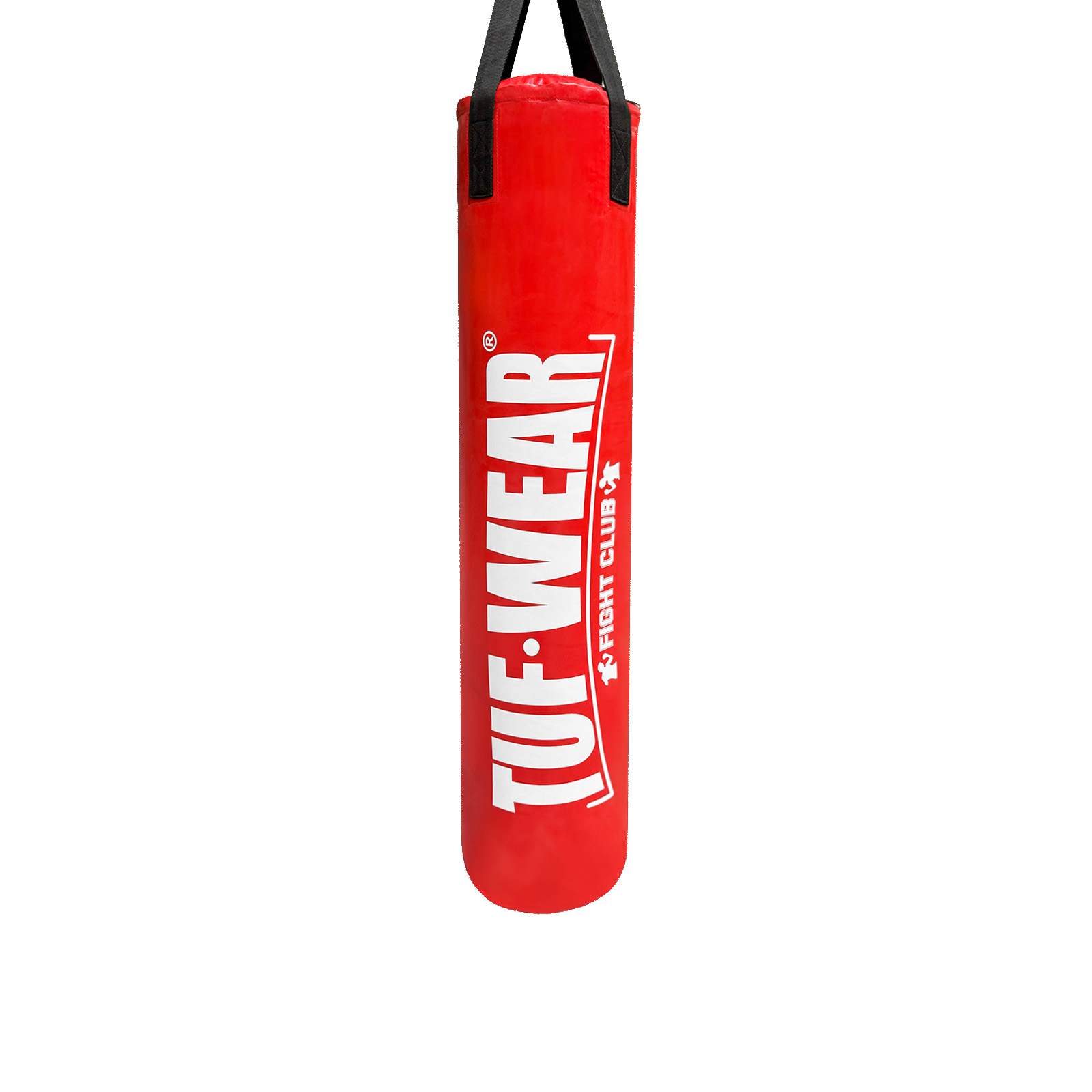 Tuf Wear Punch Bag Red Large Vertical Logo 4FT (122 CM)