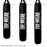 Tuf Wear Punch Bag Black Large Vertical Logo 5FT (153 CM) - Image 2