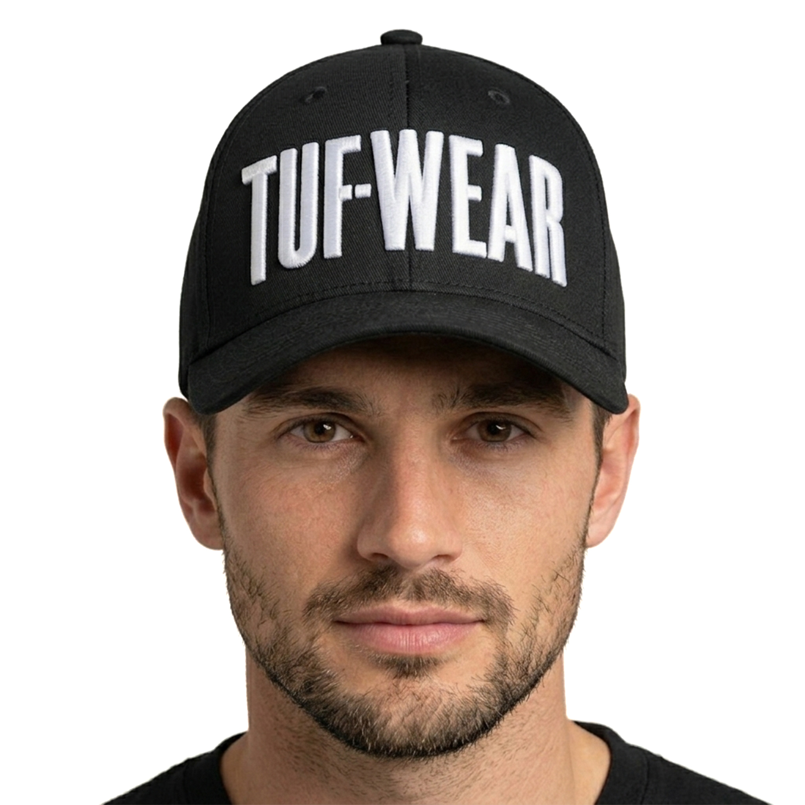 TW38157-CORNERBLACK-F1 Tuf Wear Cornerman Trucker Cap - Image 1