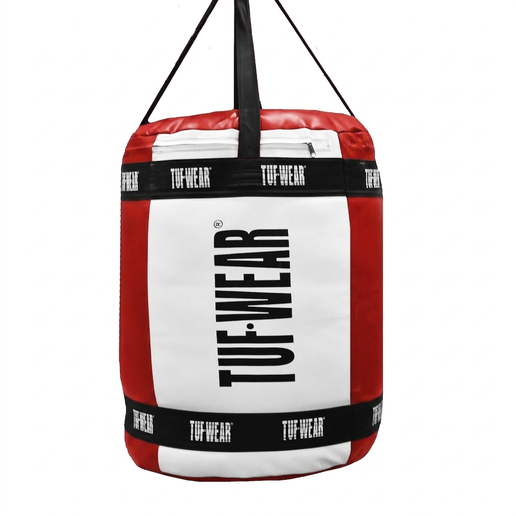 TW27655-REDWHITE-F1 Tuf Wear Balboa Mammoth Punchbag - Image 1